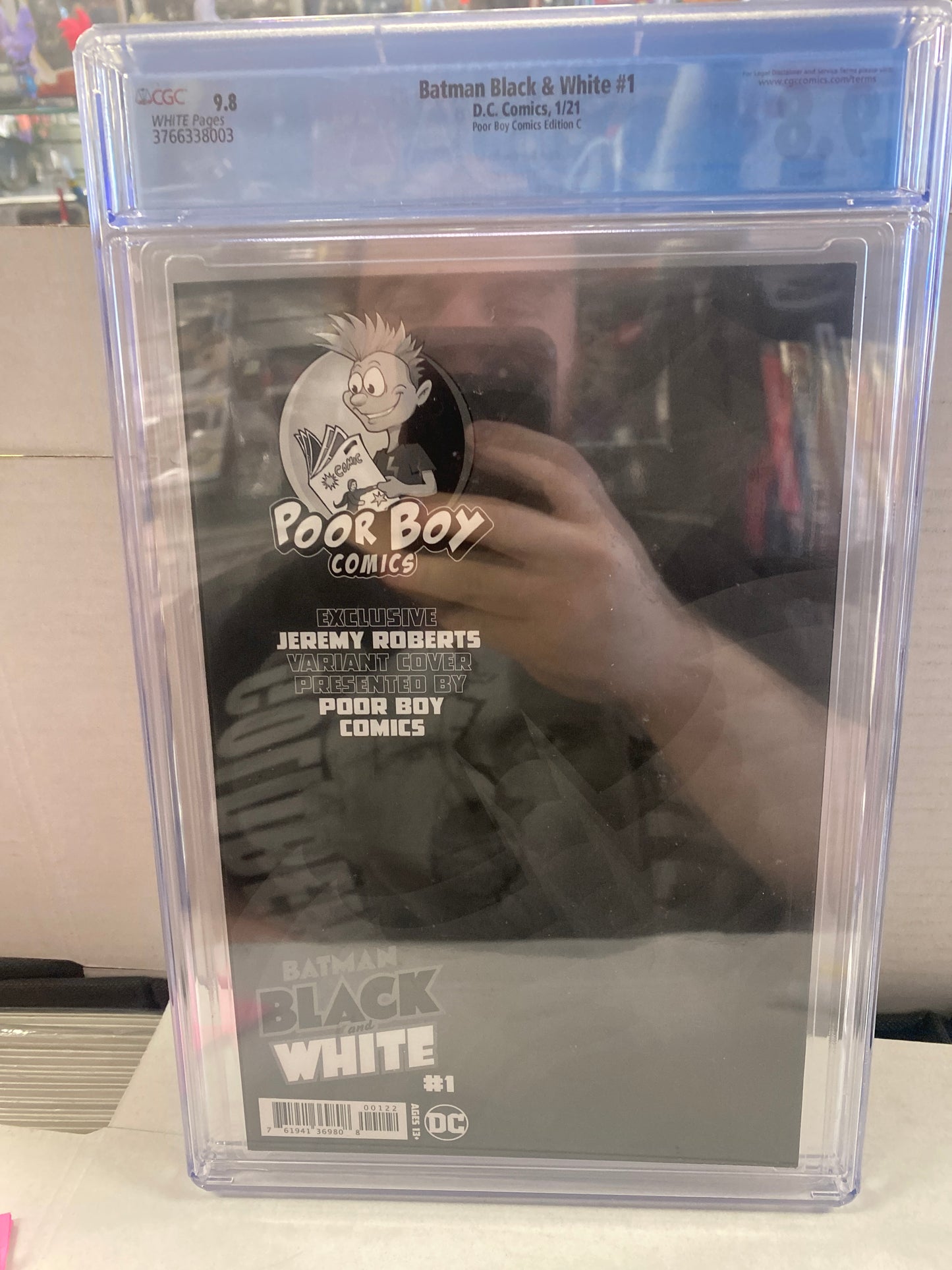 DC COMICS BATMAN BLACK & WHITE #1 (2021) POOR BOY COMICS EDITION C CGC 9.8 WP