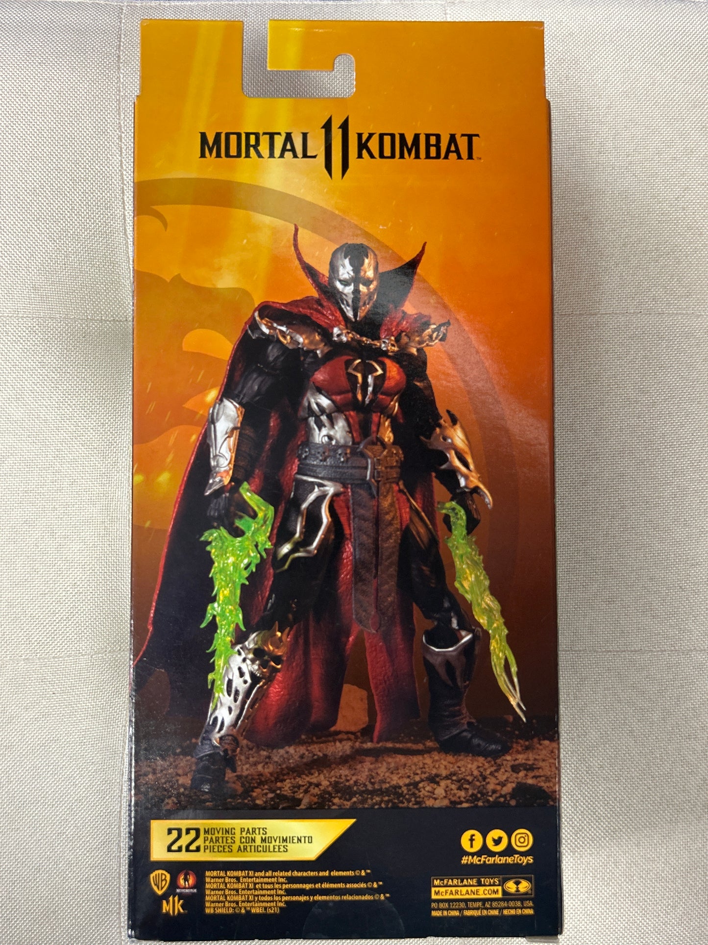 MCFARLANE TOYS MORTAL KOMBAT 11 SPAWN SEALED IN BOX
