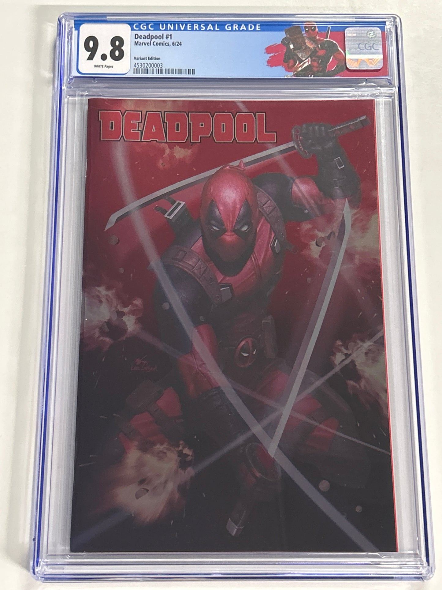 MARVEL COMICS DEADPOOL #1 FOIL VARIANT (2024) CGC 9.8 WP