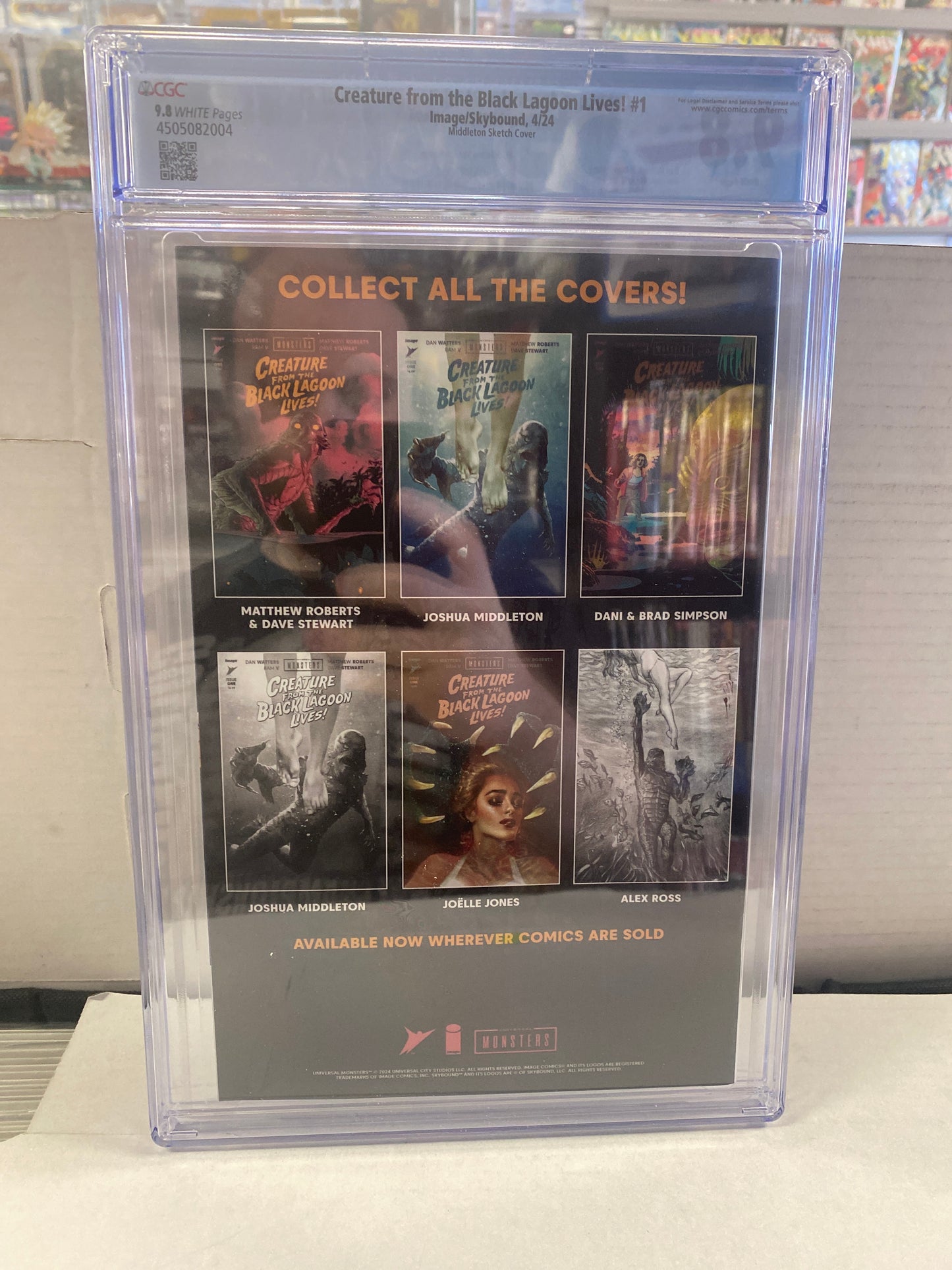 IMAGE COMICS CREATURE FROM THE BLACK LAGOON LIVES #1 (2024) MIDDLETON SKETCH COVER CGC 9.8 WP