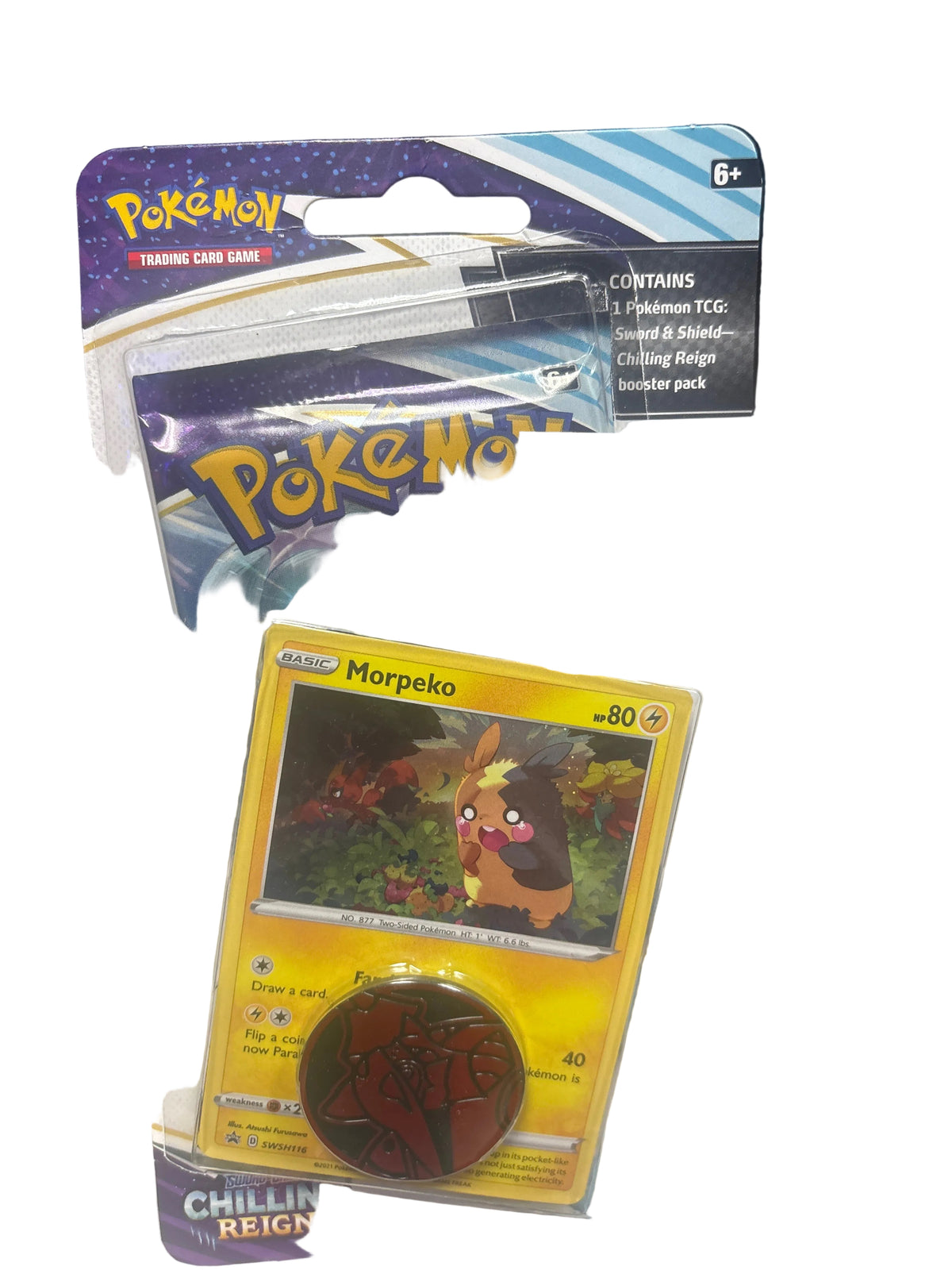 POKEMON SWORD & SHEILD CHILLING REIGN BOOSTER PACK MORPEKO