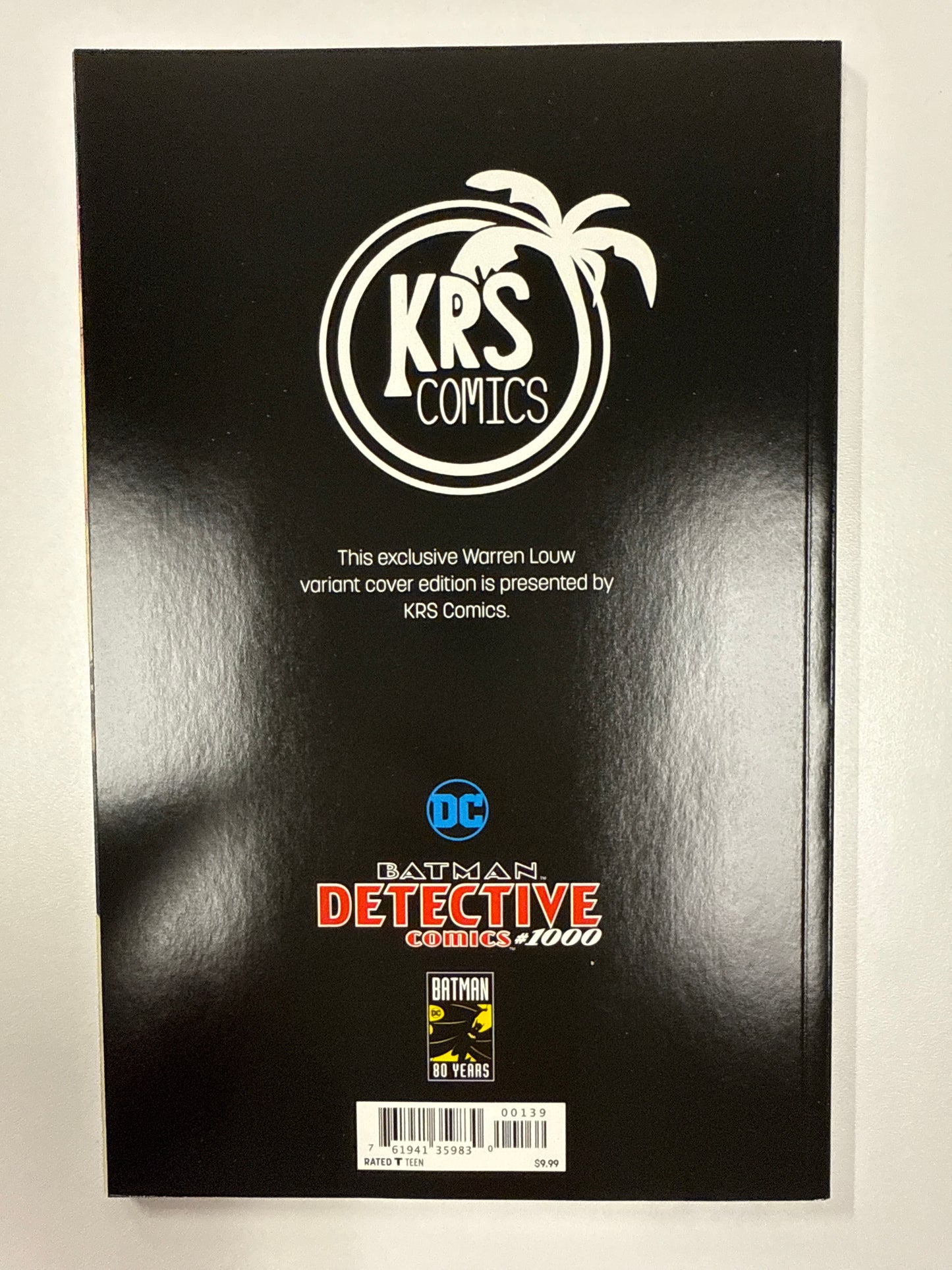 DC COMICS BATMAN DETECTIVE COMICS #1000 KRS COMICS WARREN LOOUW KRS COMICS