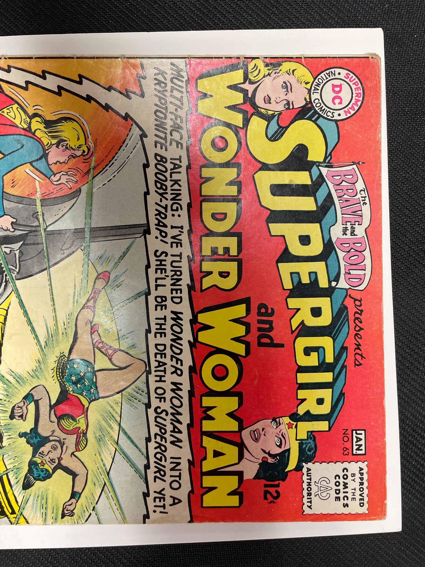 BRAVE AND THE BOLD #63 (1966, SILVER AGE KEY!) VG+ , 1st SUPERGIRL & WONDER WOMAN TEAM-UP!
