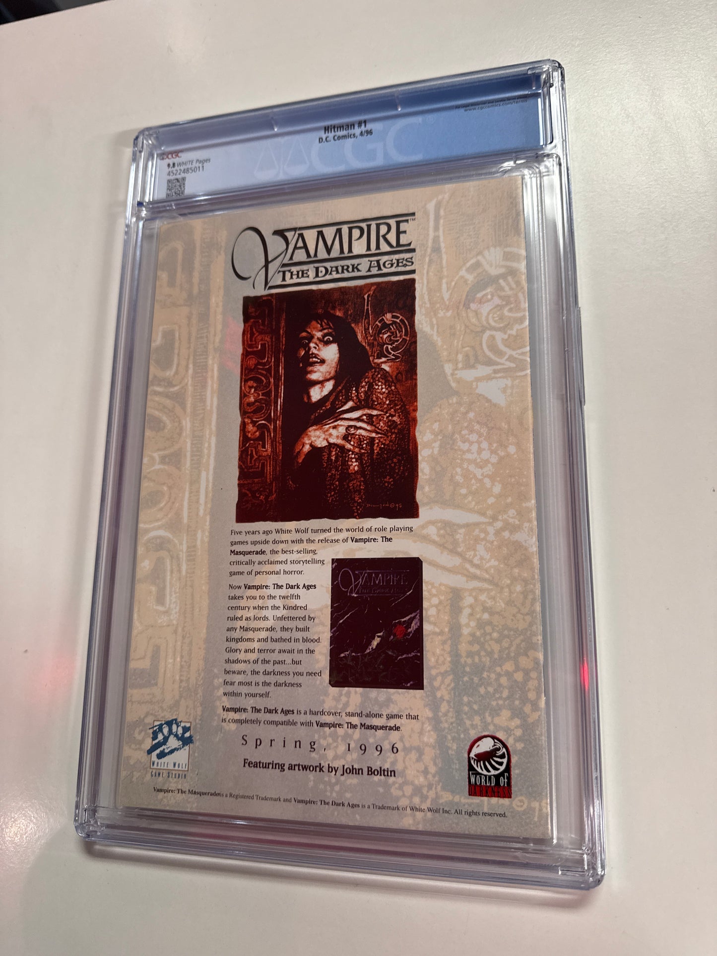 DC COMIC HITMAN #1 NEWSSTAND CGC 9.8