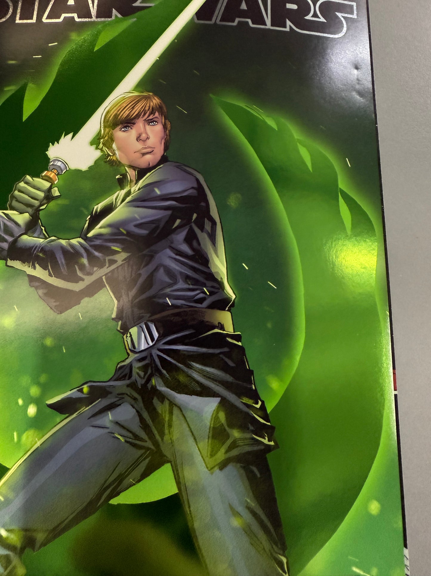 Marvel COMICS STAR WARS 1 FOIL VARIANT LEDKILLA GREEN LUKE