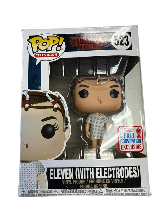 FUNKO POP STRANGER THINGS ELEVEN WITH ELECTRODES FALL CONVENTION EXCLUSIVE