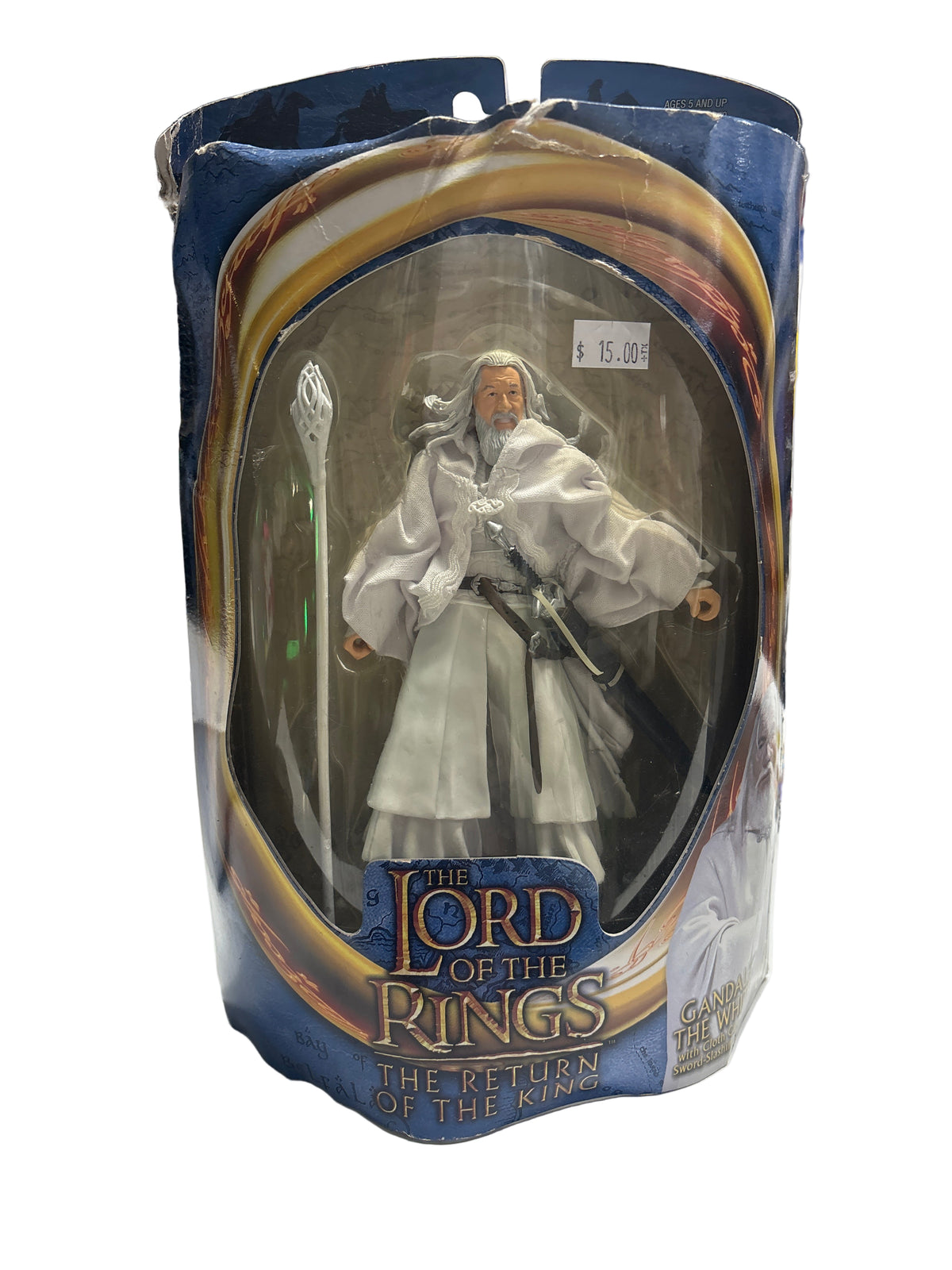 THE LORD OF THE RINGS THE RETURN OF THE KING GANDALF THE WHITE ACTION FIGURE TOY BIZ