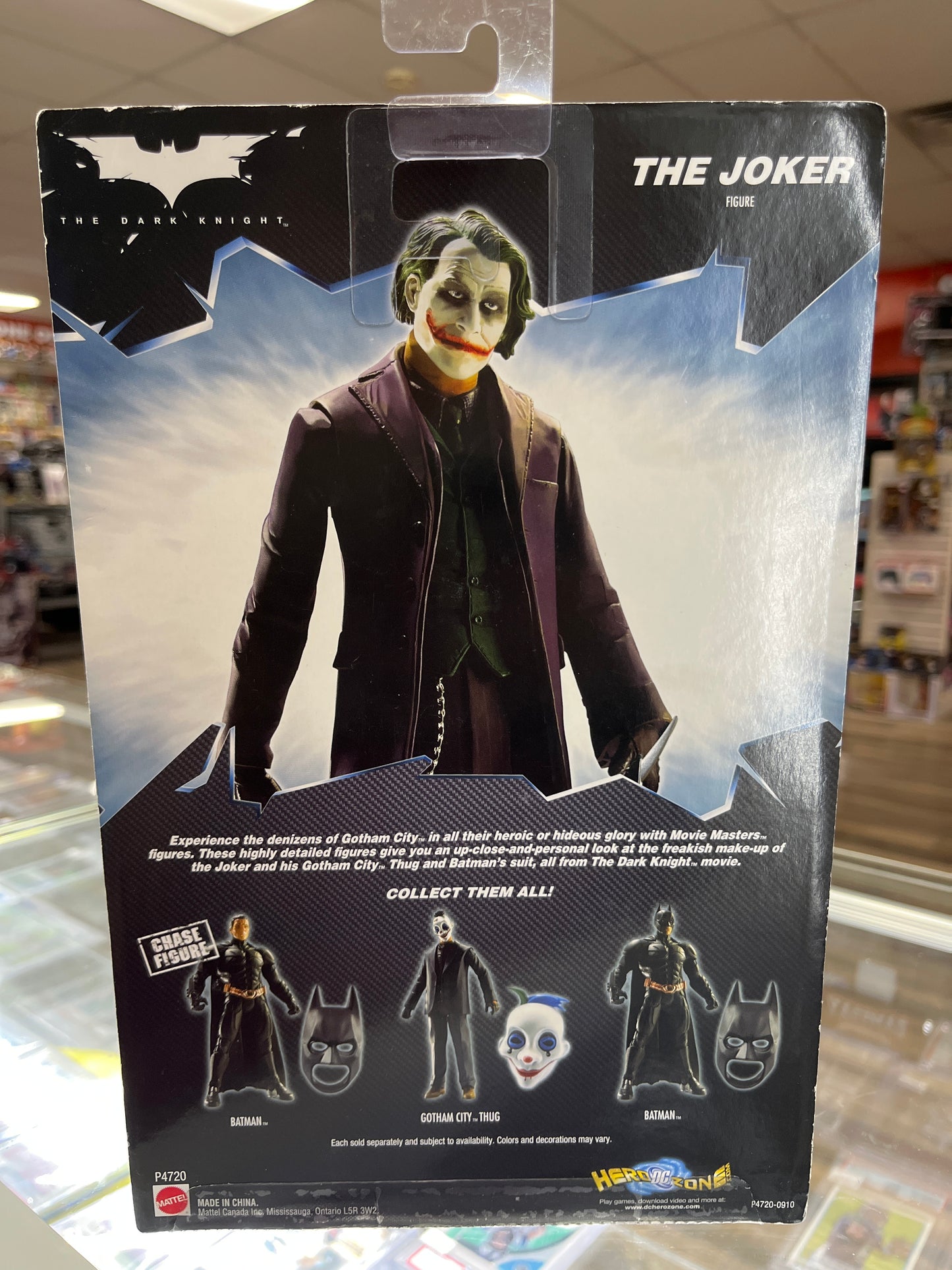 DC THE DARK KNIGHT THE JOKER WITH CRIME SCENE EVIDENCE ACTION FIGURE