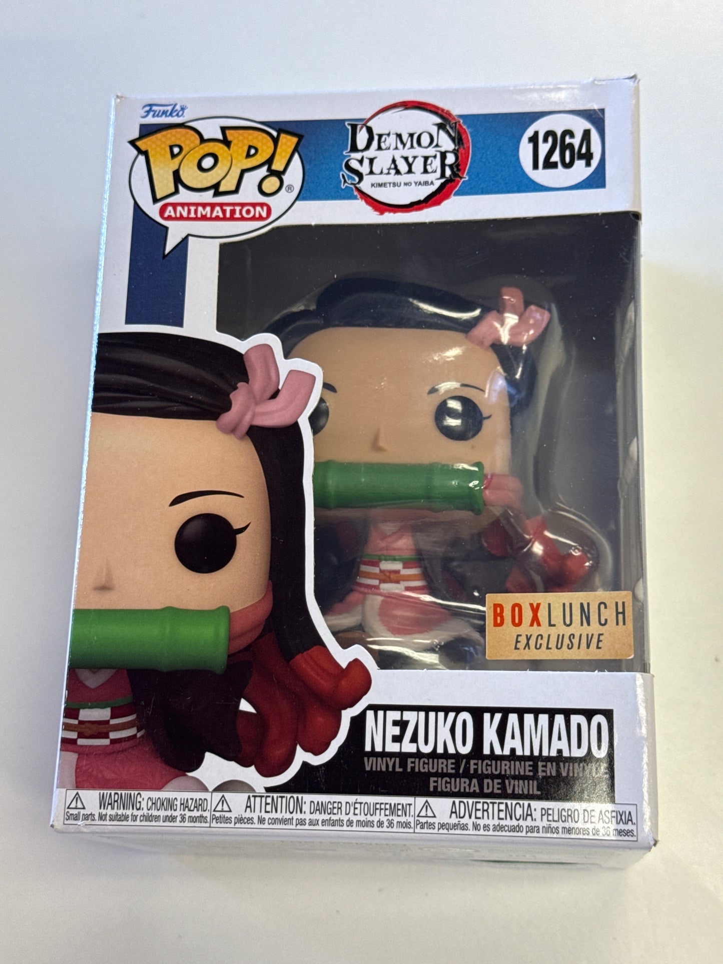 FUNKO POP ANIMATION DEMON SLAYER NEZUKO KAMADO 1264 GOOD CONDITION IN BOX
