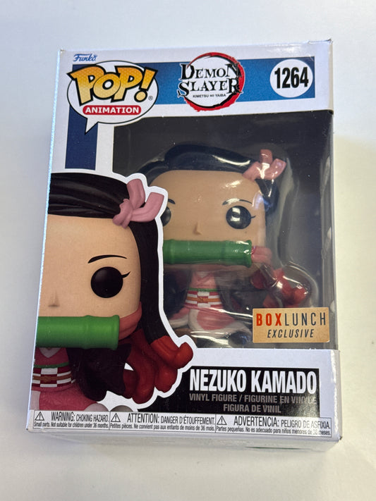 FUNKO POP ANIMATION DEMON SLAYER NEZUKO KAMADO 1264 GOOD CONDITION IN BOX