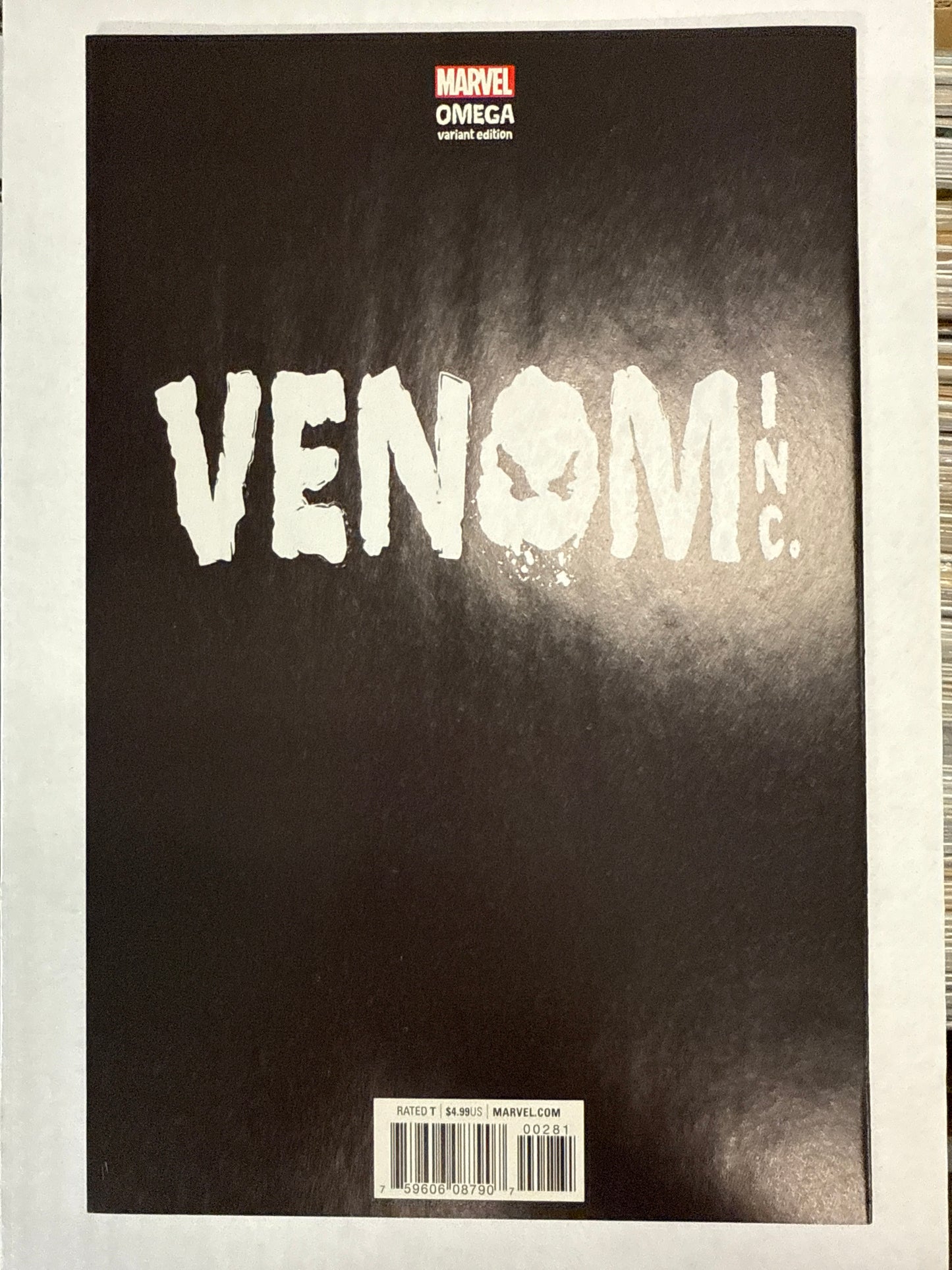 MARVEL COMICS AMAZING SPIDER-MAN VENOM INC OMEGA MARVEL COMICS TYLER KIRKHAM BLUE FELICIA HARDY VENOM SHIRT