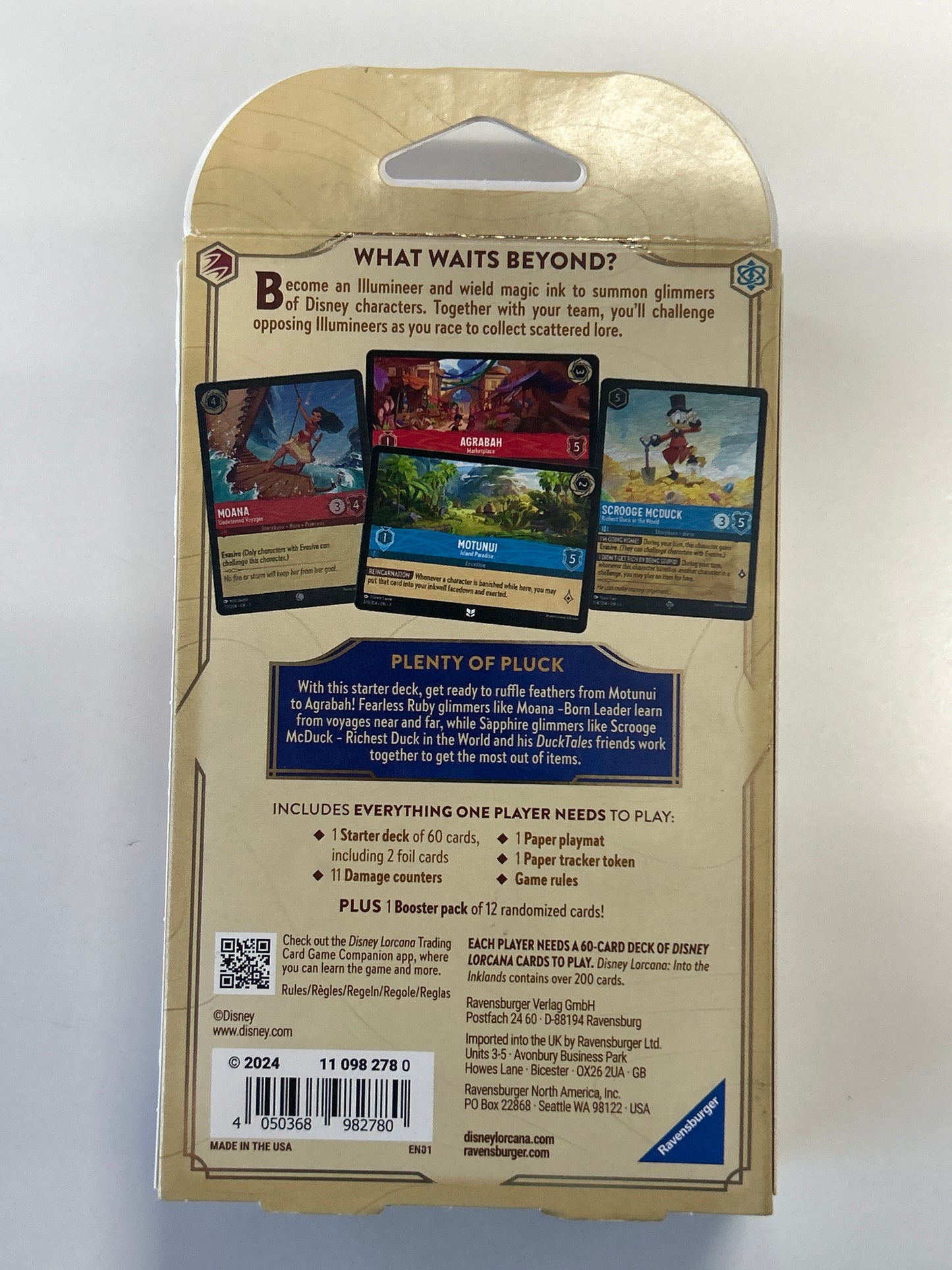 DISNEY LORCANA TRADING CARD GAME INTO THE INKLANDS BOOSTER PACK START DECK SEALED