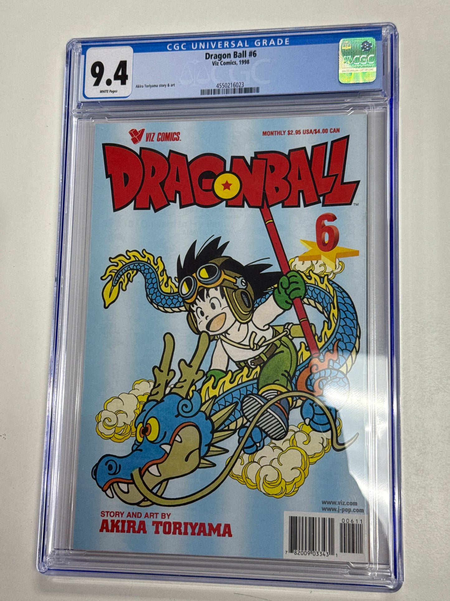 VIZ COMICS DRAGONBALL#6 CGC 9.4