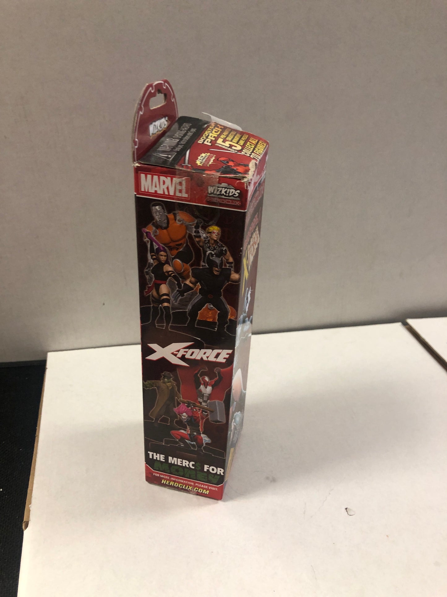 MARVEL HEROCLIX 5 PACK DEADPOOL AND X-FORCE FINE CONDITION TORN AND TAPED BOX