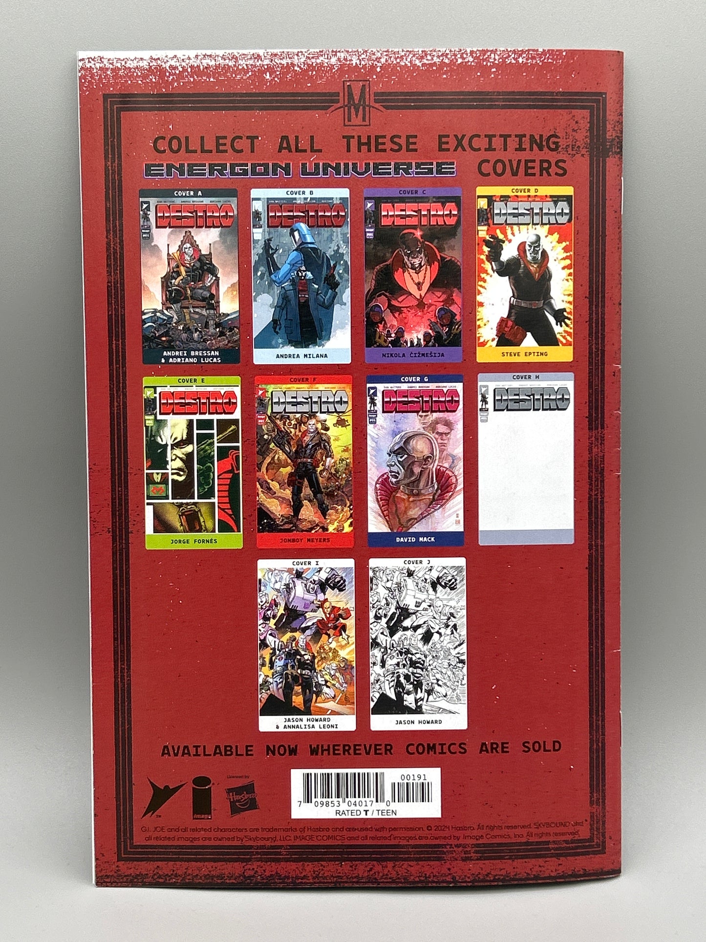 IMAGE COMICS - DESTRO #1 VARIANT DAMAGED