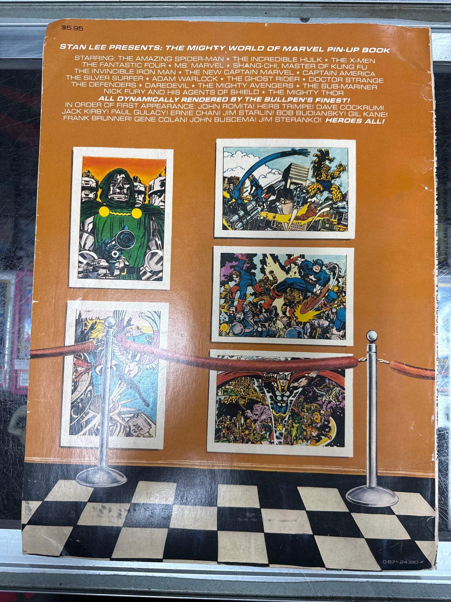 MARVEL COMICS STAN LEE PRESENTS THE MIGHTY WORLD OF MARVEL PIN UP BOOK
