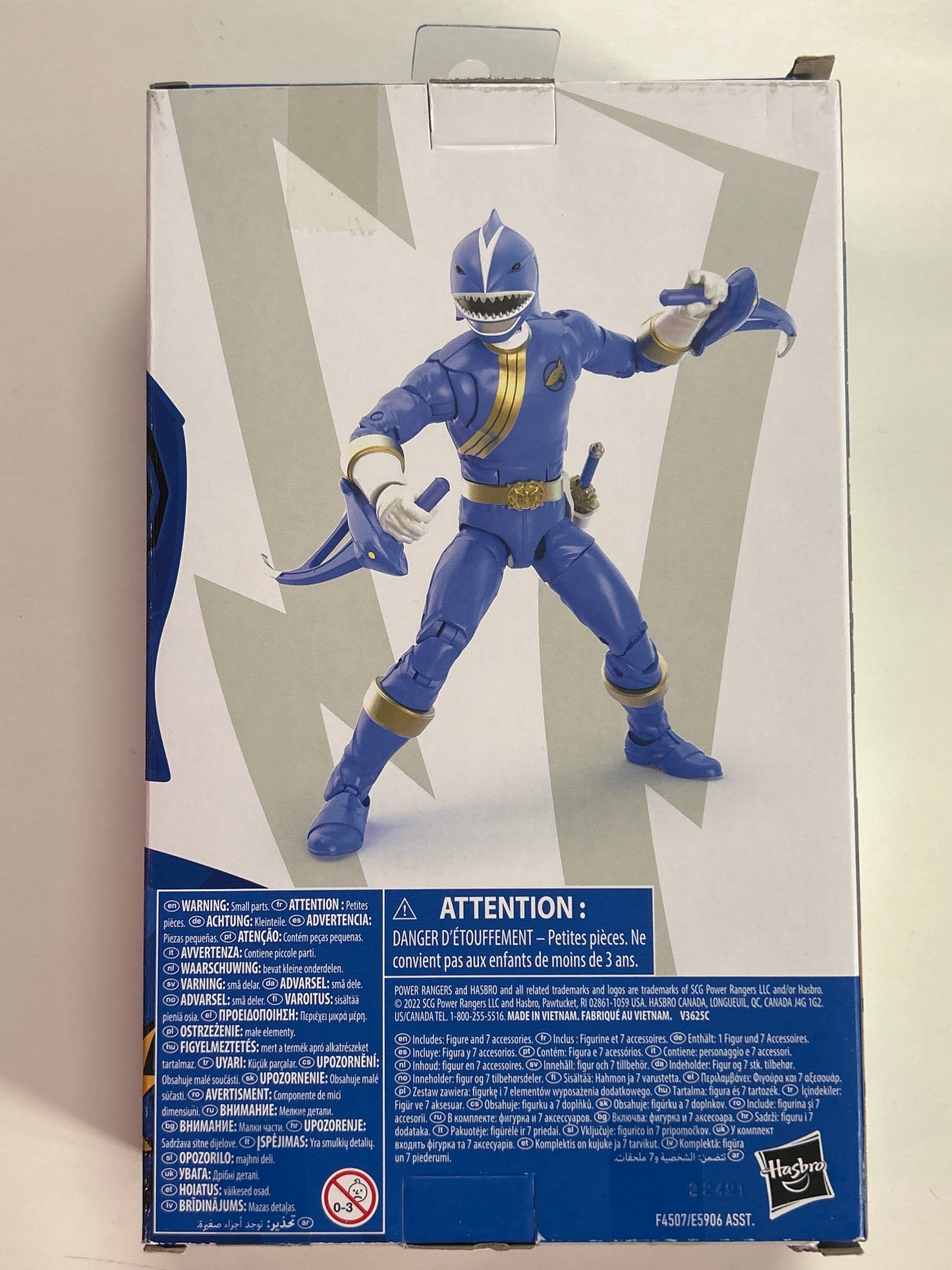 HASBRO POWER RANGERS LIGHTING COLLECTION WILD FORCE BLUE RANGER NEW IN GOOD CONDITION BOX