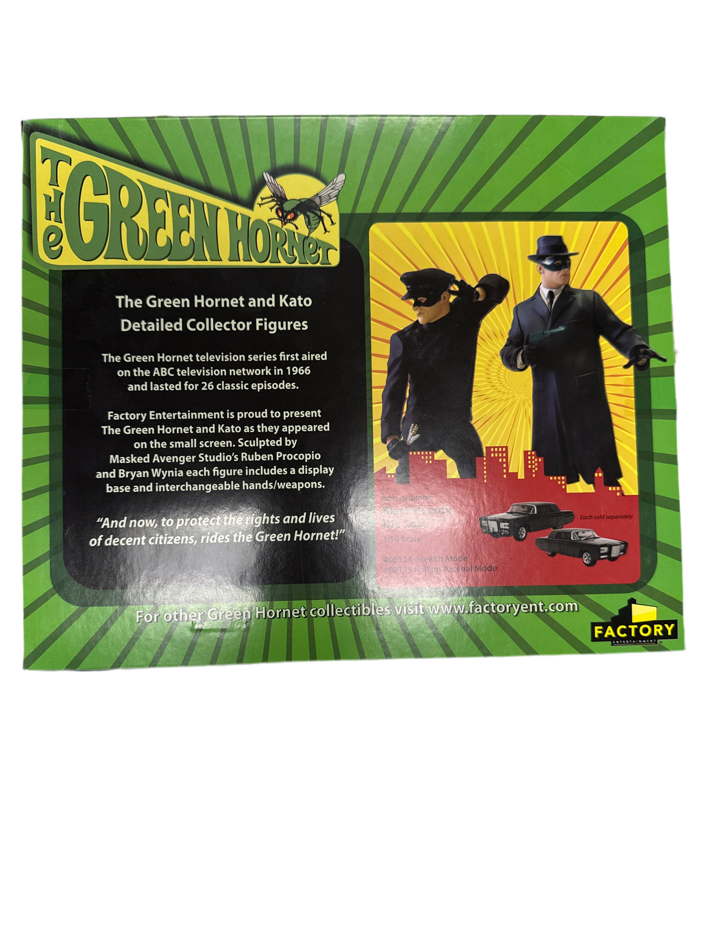 FACTORY ENTERTAINMENT THE GREEN HORNET AND KATO COLLECTOR FIGURES (2010)