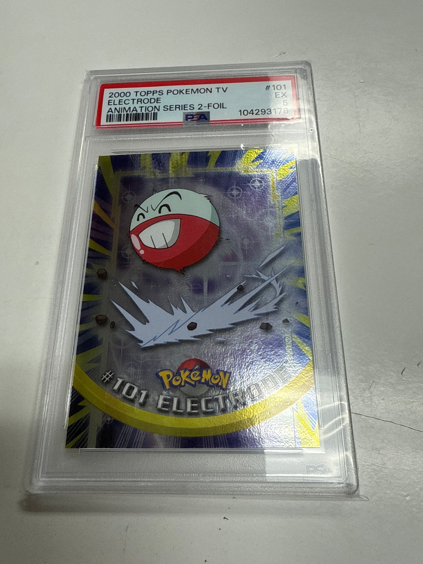 2000 TOPPS POKEMON TV ELECTRODE ANIMATION SERIES 2 FOIL