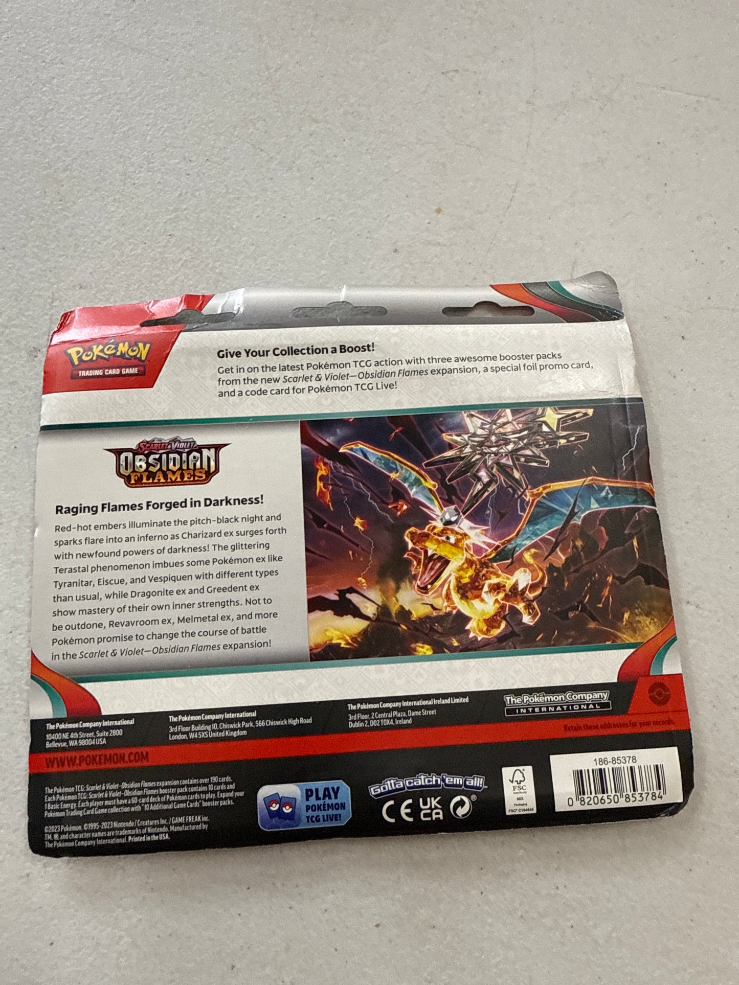 Pokemon Trading Card Game Blister Pack Obsidian Flame Houndstone Promo