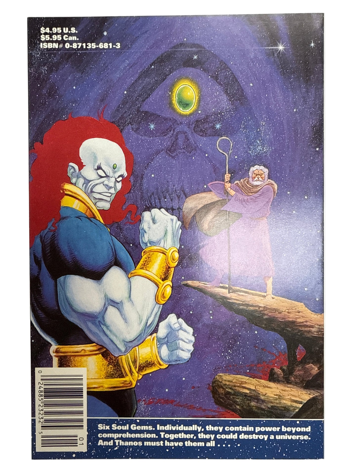 MARVEL COMICS THE THANOS QUEST BOOK ONE SIGNED BY JIM STARLIN AND JOHN BEATTY