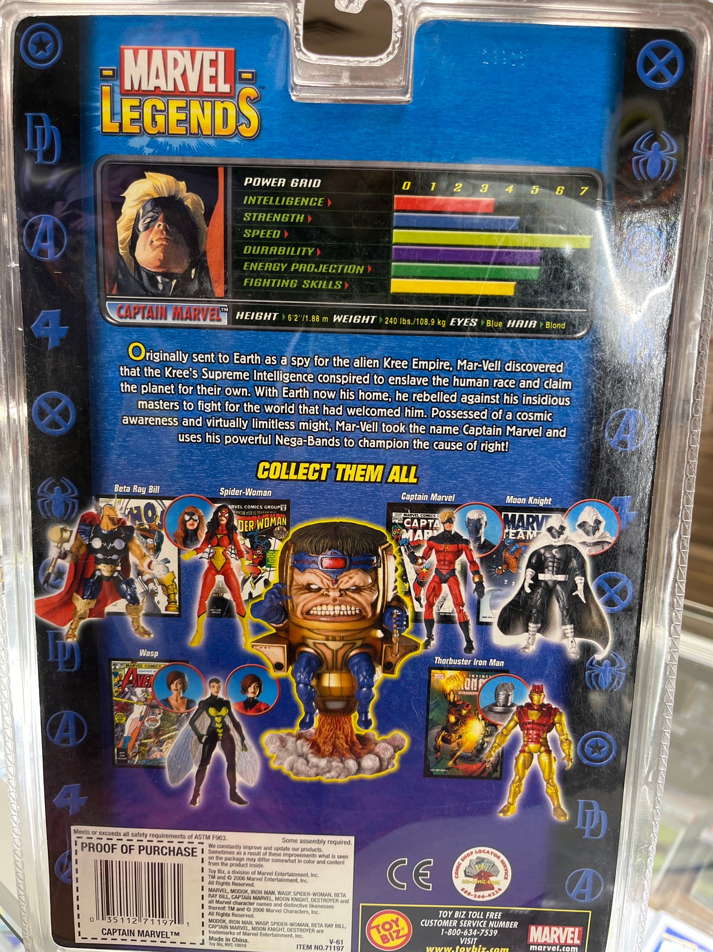 MARVEL LEGENDS CAPTAIN MARVEL ACTION FIGURE