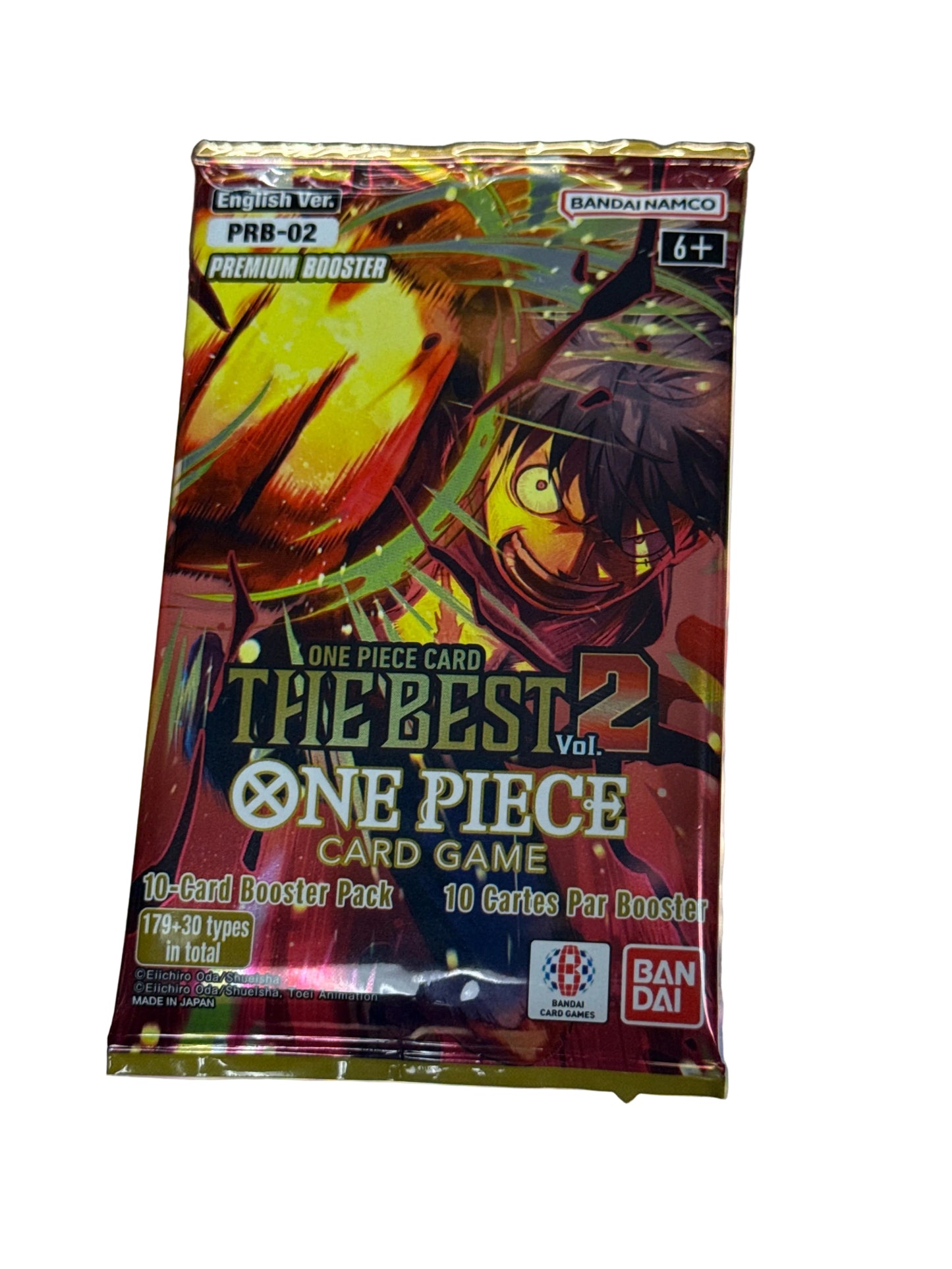 BAN DAI ONE PIECE CARD GAME 12 card BOOSTER PACK The Best Vol. 2