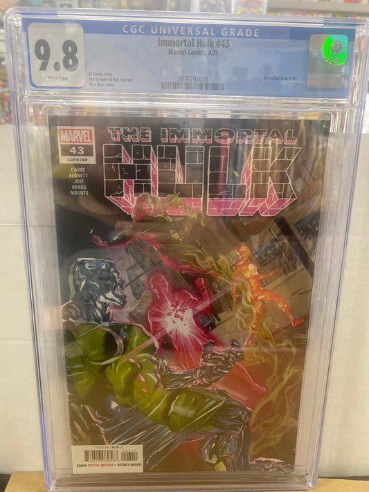 MARVEL COMICS IMMORTAL HULK #43 (2021) CGC 9.8 WP