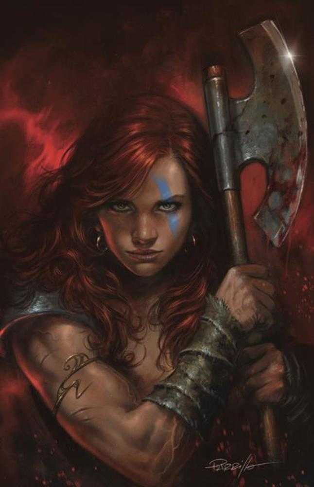 Red Sonja She Devil With A Sword #2 Cover Zb Lucio Parrillo Foil Full Art Variant