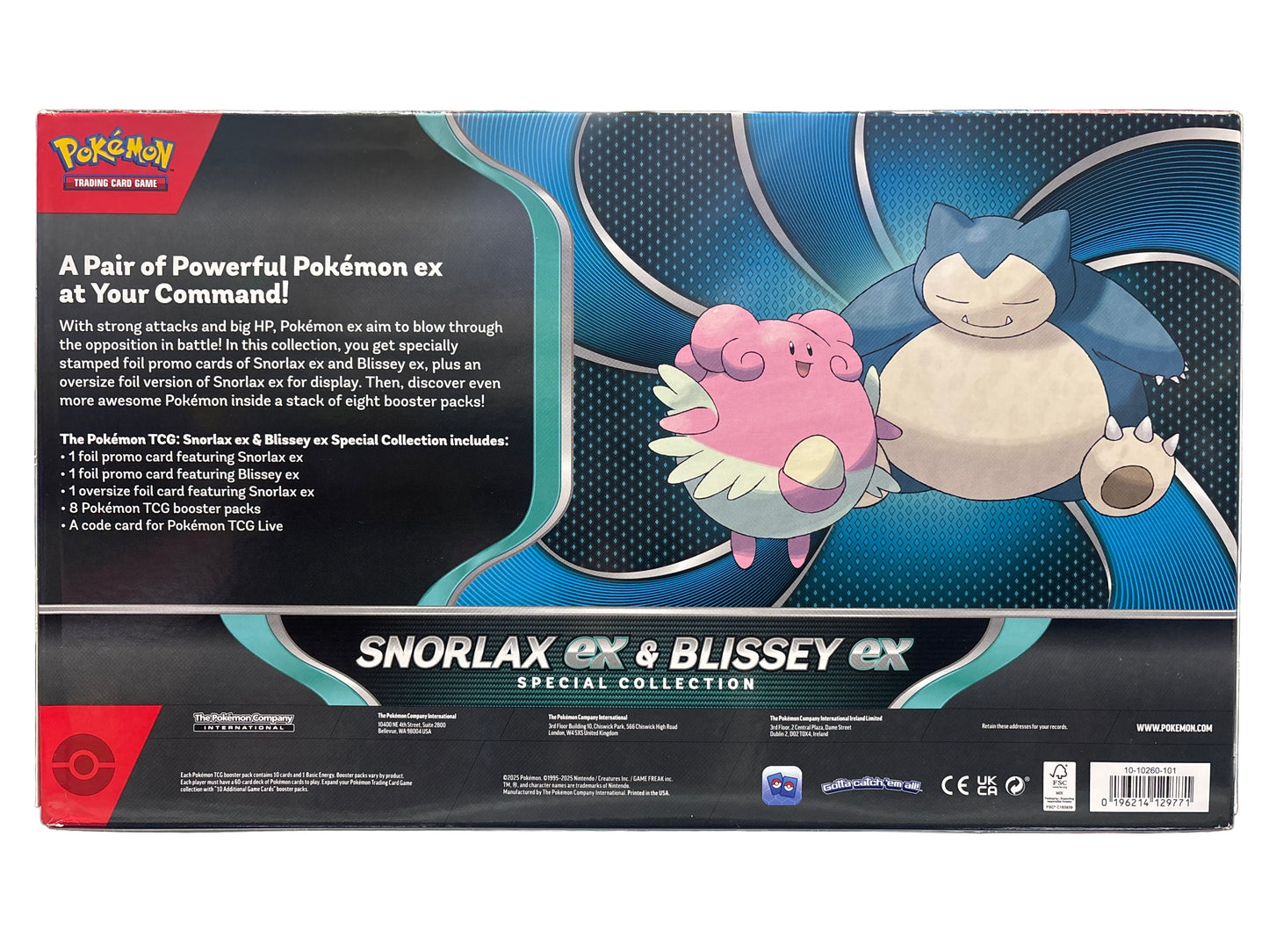 POKÉMON SNORLAX EX & BLISSEY EX SPECIAL COLLECTION BOX