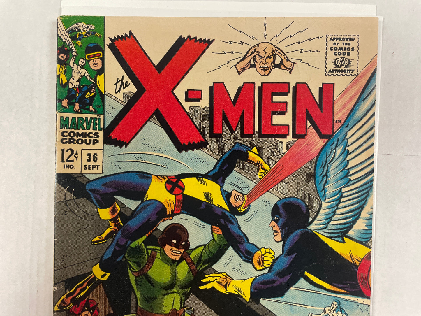 THE X-MEN #36 (1967, MARVEL SILVER AGE KEY COMIC, BEAUTY!) 1st MEKANO & 2nd MORPH APPEARANCE! FINE+