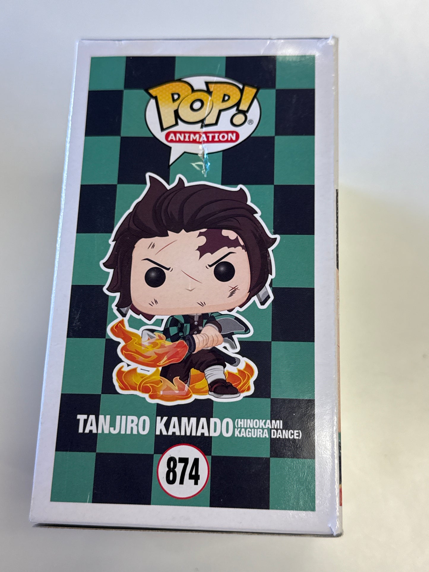 FUNKO POP ANIMATION DEMON SLAYER TANJIRO KAMADO 874 GOOD CONDITION IN BOX