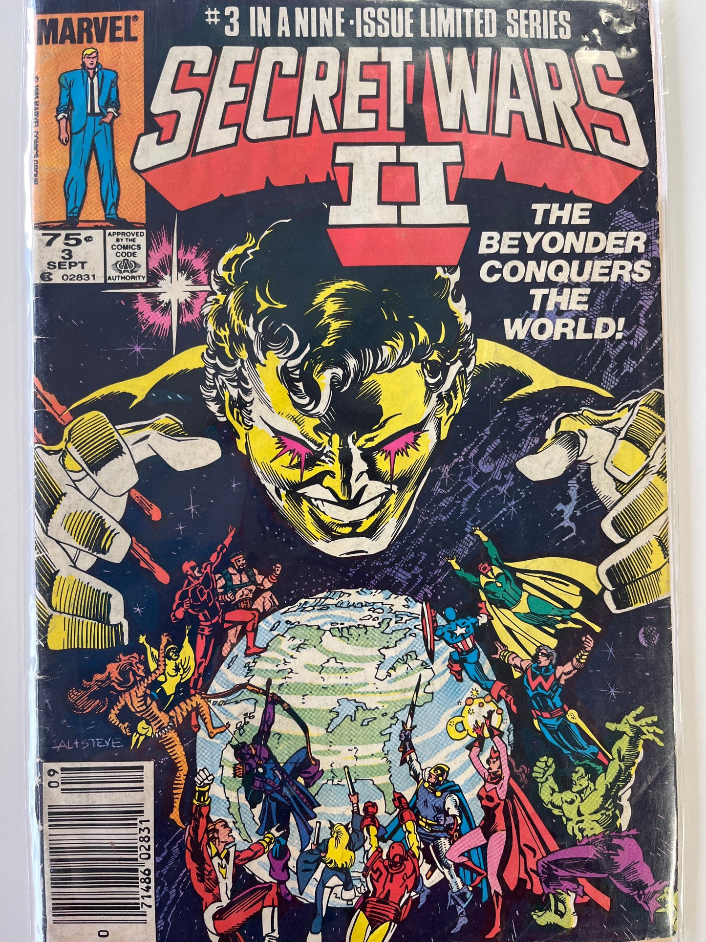 #3 SECRET WARS 2 THE BEYONDER CONQUERS THE WORLD MARVEL