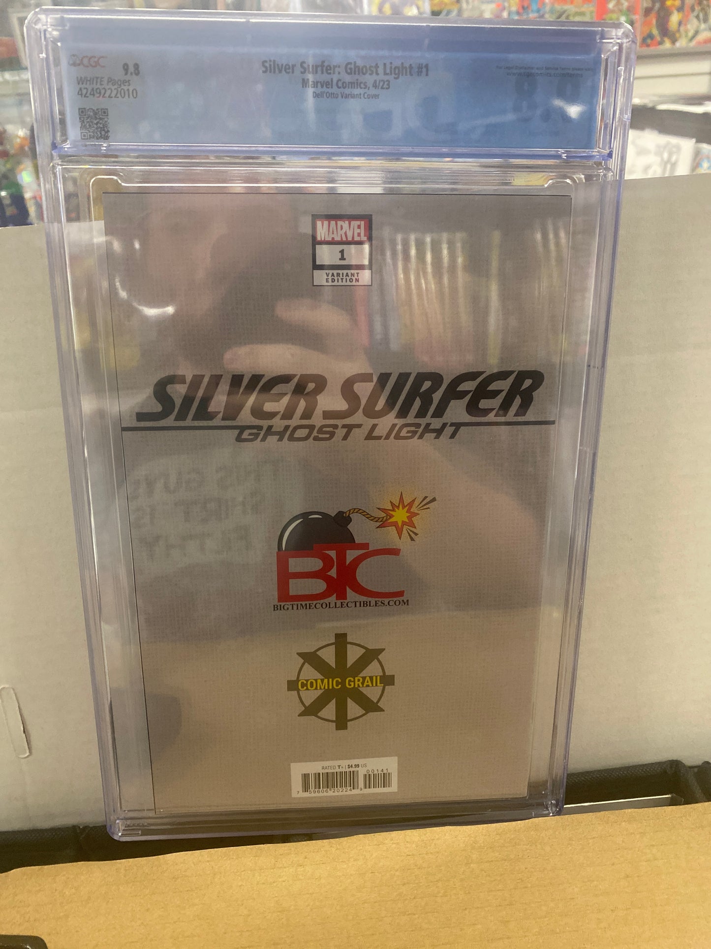 MARVEL COMICS SILVER SURFER GHOST LIGHT #1 (2023) DELLOTTO VARIANT COVER CGC 9.8 WP