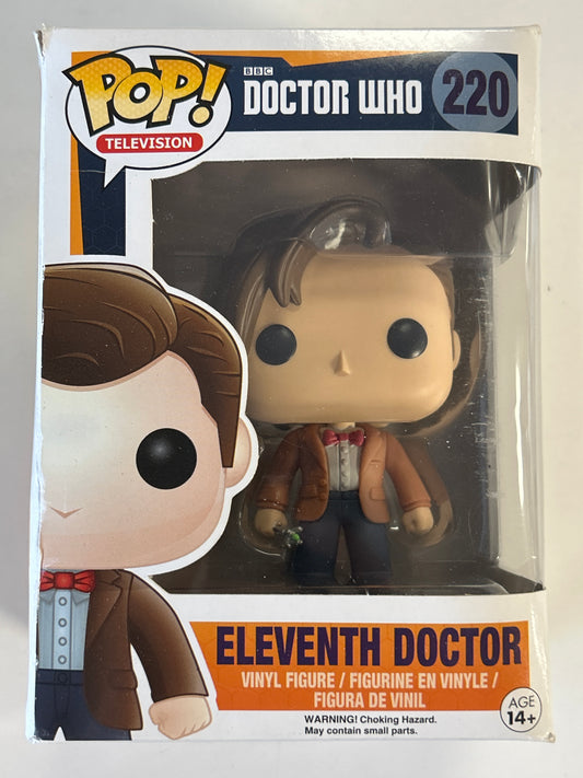 FUNKO POP DOCTOR WHO ELEVENTH DOCTOR 220 MODERATE PLAY BOX CONDITION