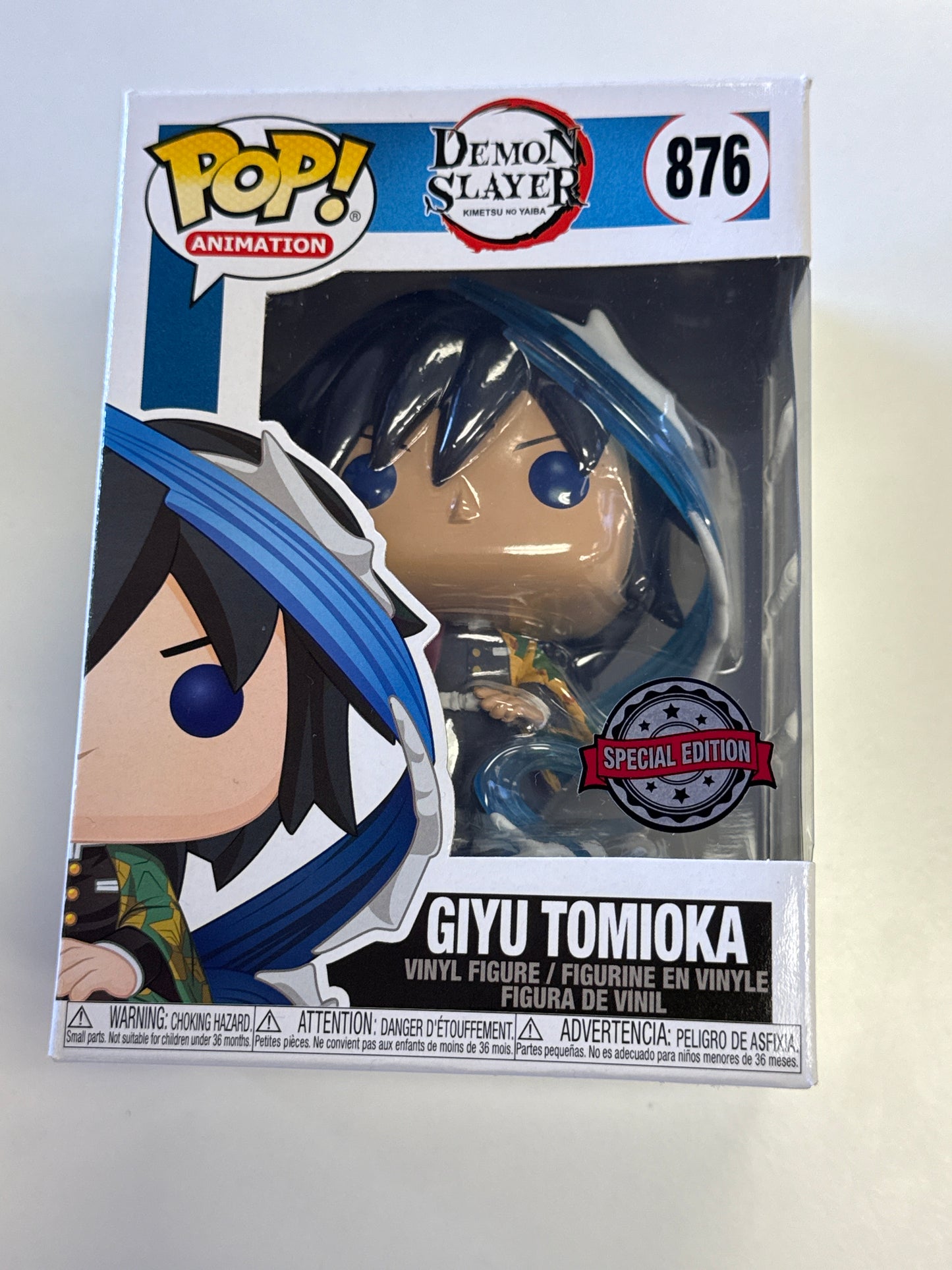 FUNKO POP ANIMATION DEMON SLAYER GIYU TOMIOKA 876 SPECIAL EDITION GOOD CONDITION IN BOX