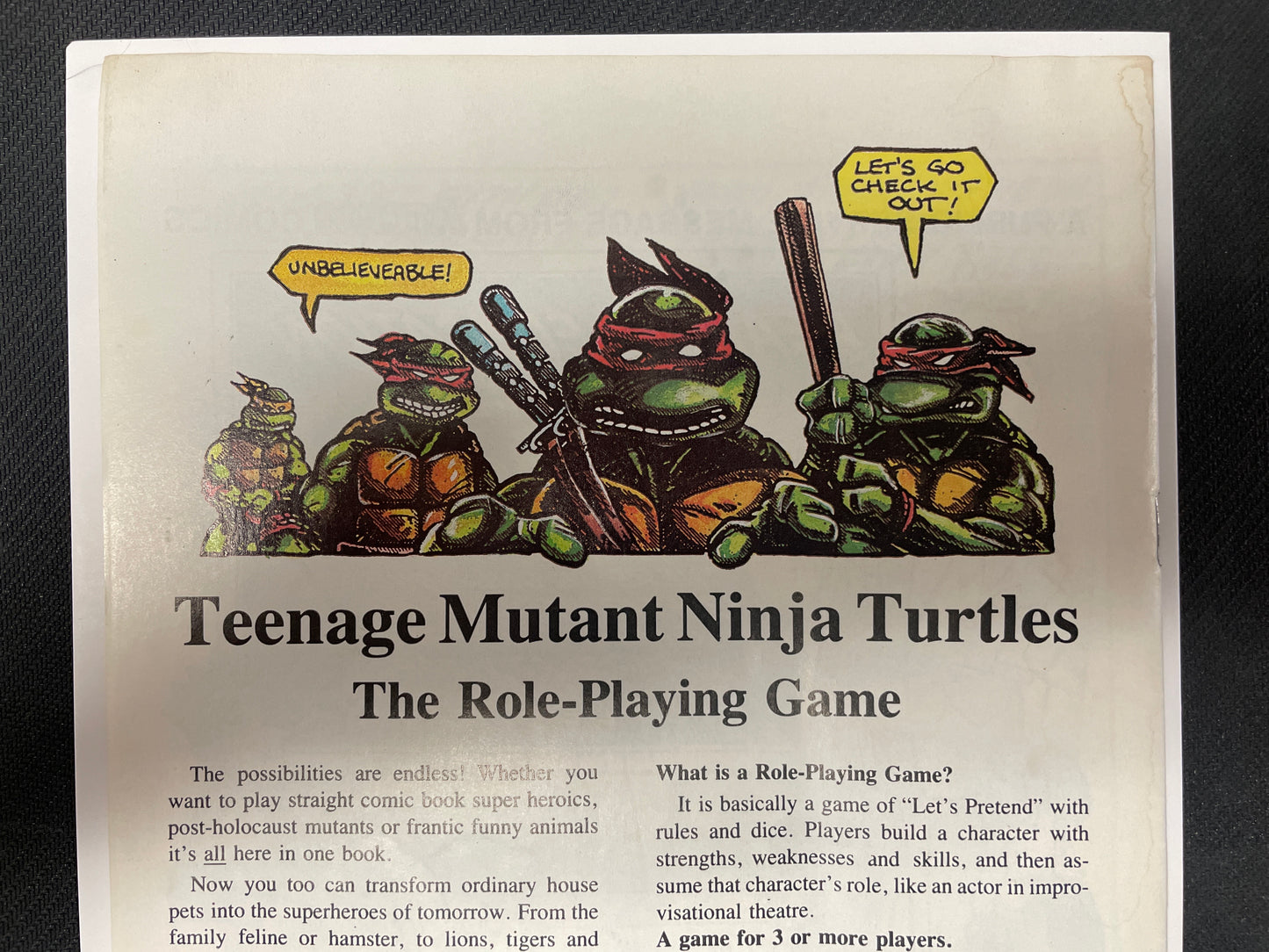 TEENAGE MUTANT NINJA TURTLES ADVENTURES #3 VF- (1988 EASTMAN & LAIRD CLASSIC!)