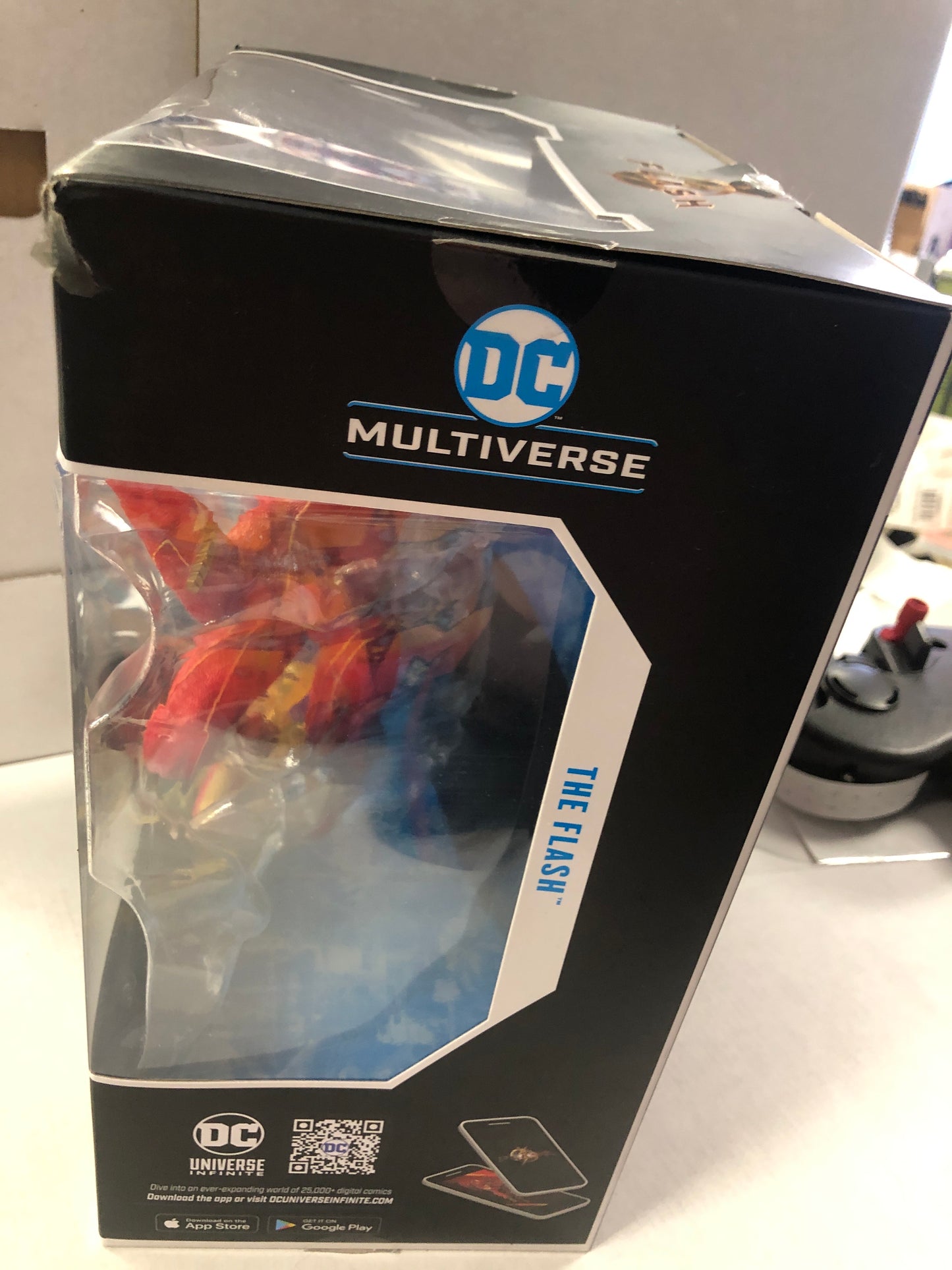MCFARLAND TOYS DC MULTIVERSE THE FLASH THE FLASH OPEN BOX OKAY CONDITION