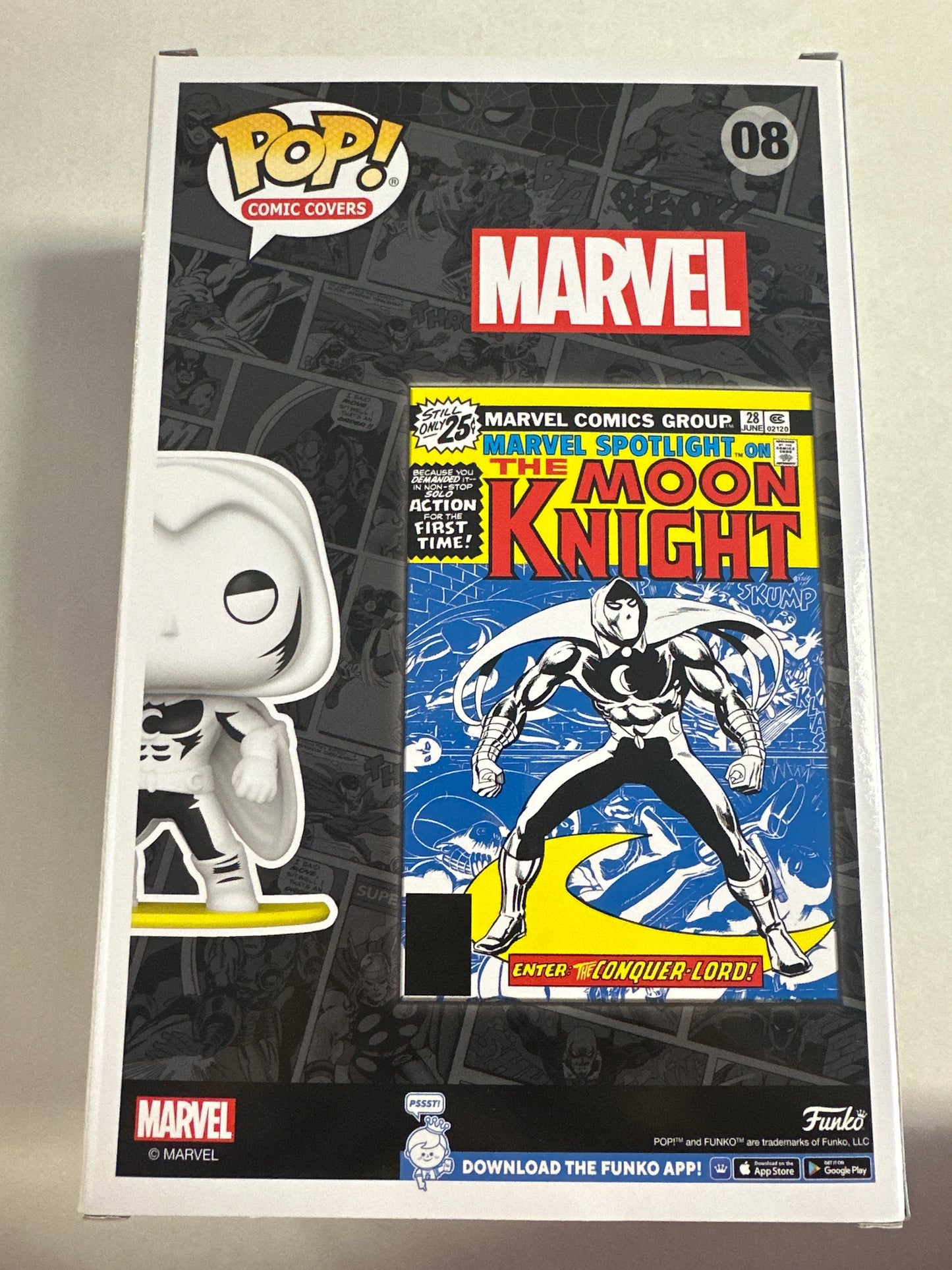 MARVEL MOON KNIGHT COMIC COVER FUNKO #08 (2022, EXCELLENT CONDITION)