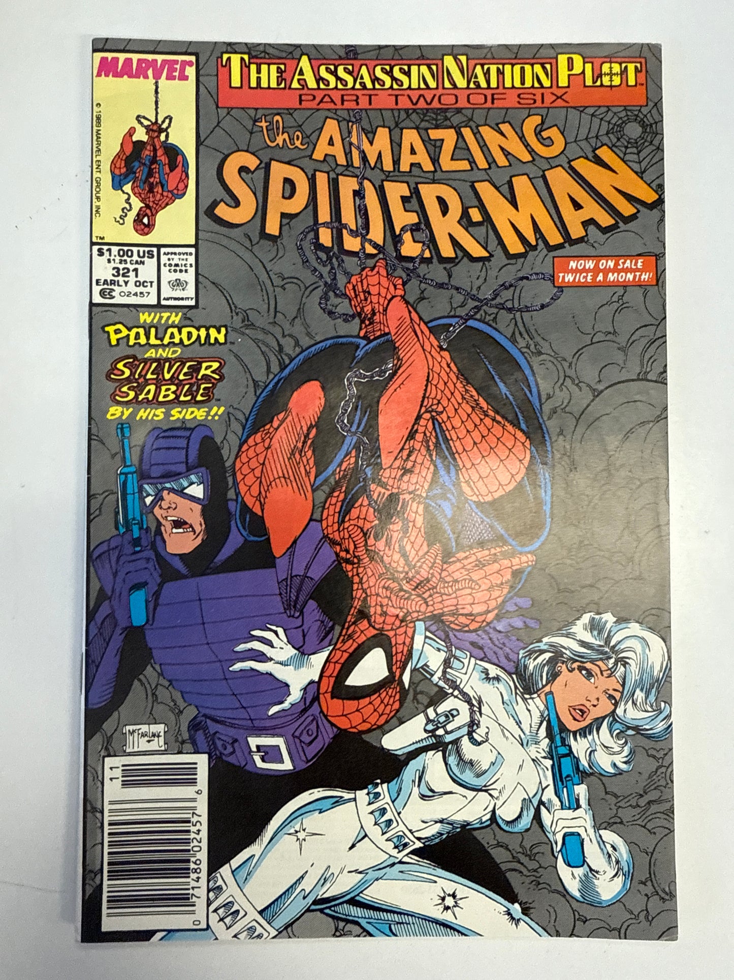 MARVEL COMICS THE AMAZING SPIDER-MAN #321 MCFARLANE ASSASSIN NATION PLOT 6 of 6