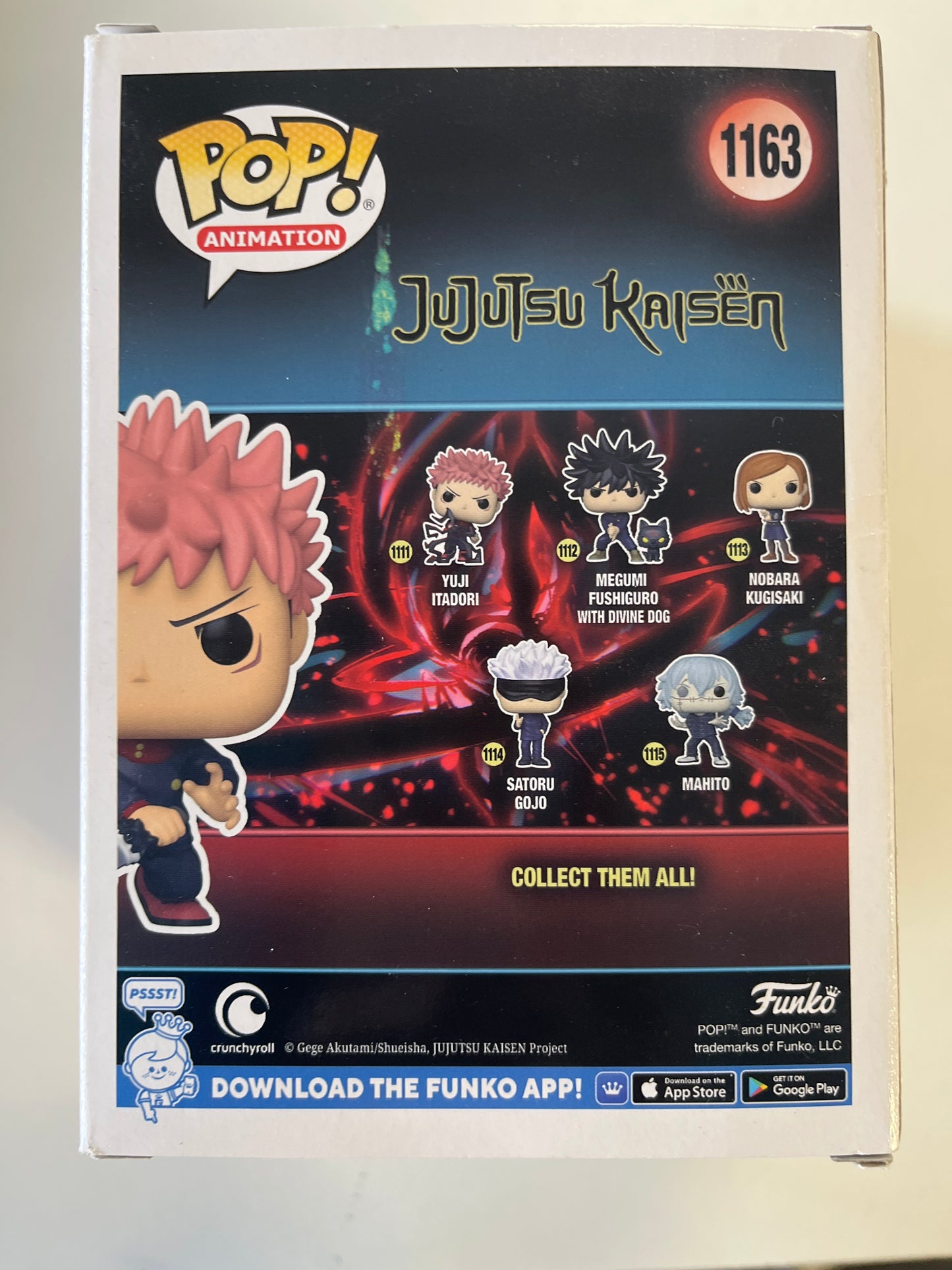 FUNKO POP ANIMATION #1163 YUJI ITADORI VINYL FIGURE