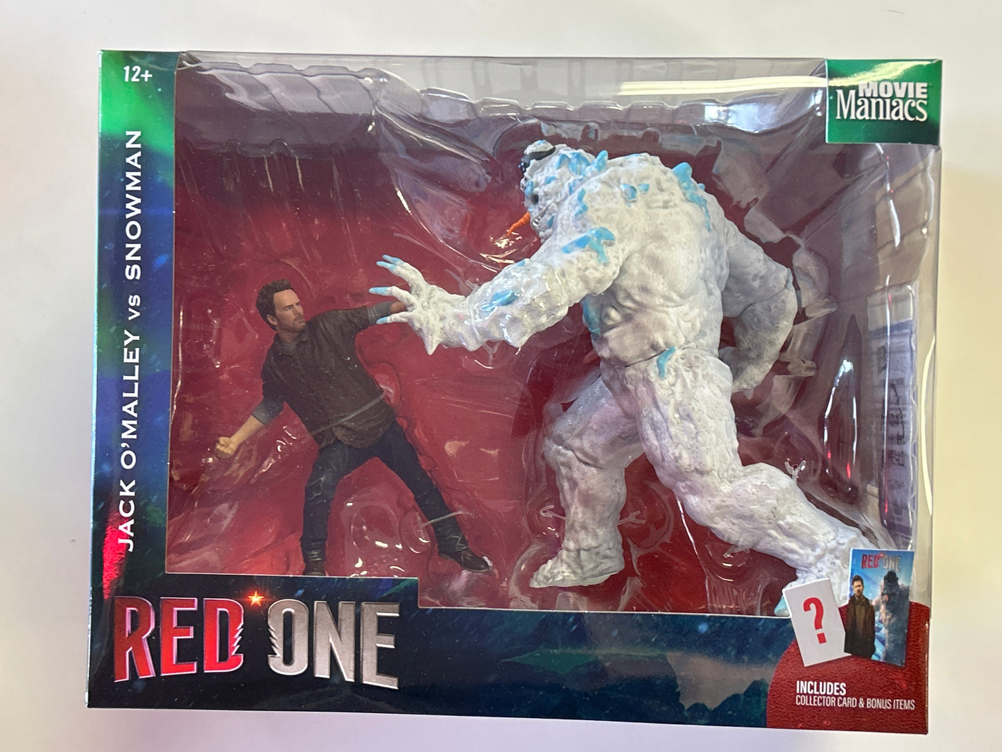 MC-FARLANE TOYS MOVIE MANIACS RED ONE JACK O’MALLEY VS SNOWMAN FIGURES NEW IN NEAR MINT BOX