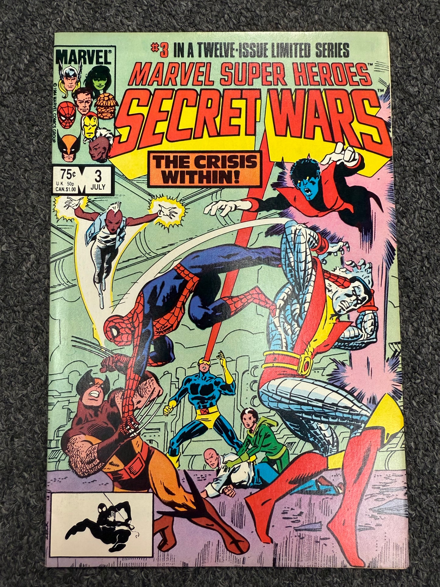 MARVEL COMICS SECRET WARS #1-12 Lot MULTIPLE KEYS 1st black suit INCLUDED! Rare! Grail!