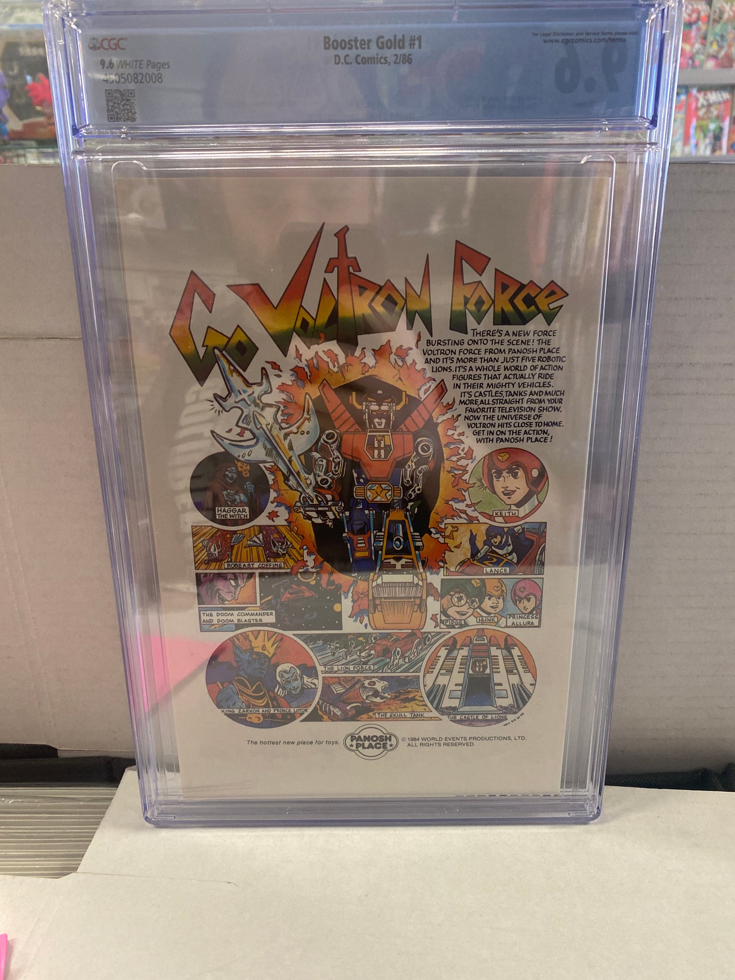 DC COMICS BOOSTER GOLD #1 (1986) 1ST APPEARANCE OF BOOSTER GOLD, SKEETS AND BLACKGUARD CGC 9.6 WP