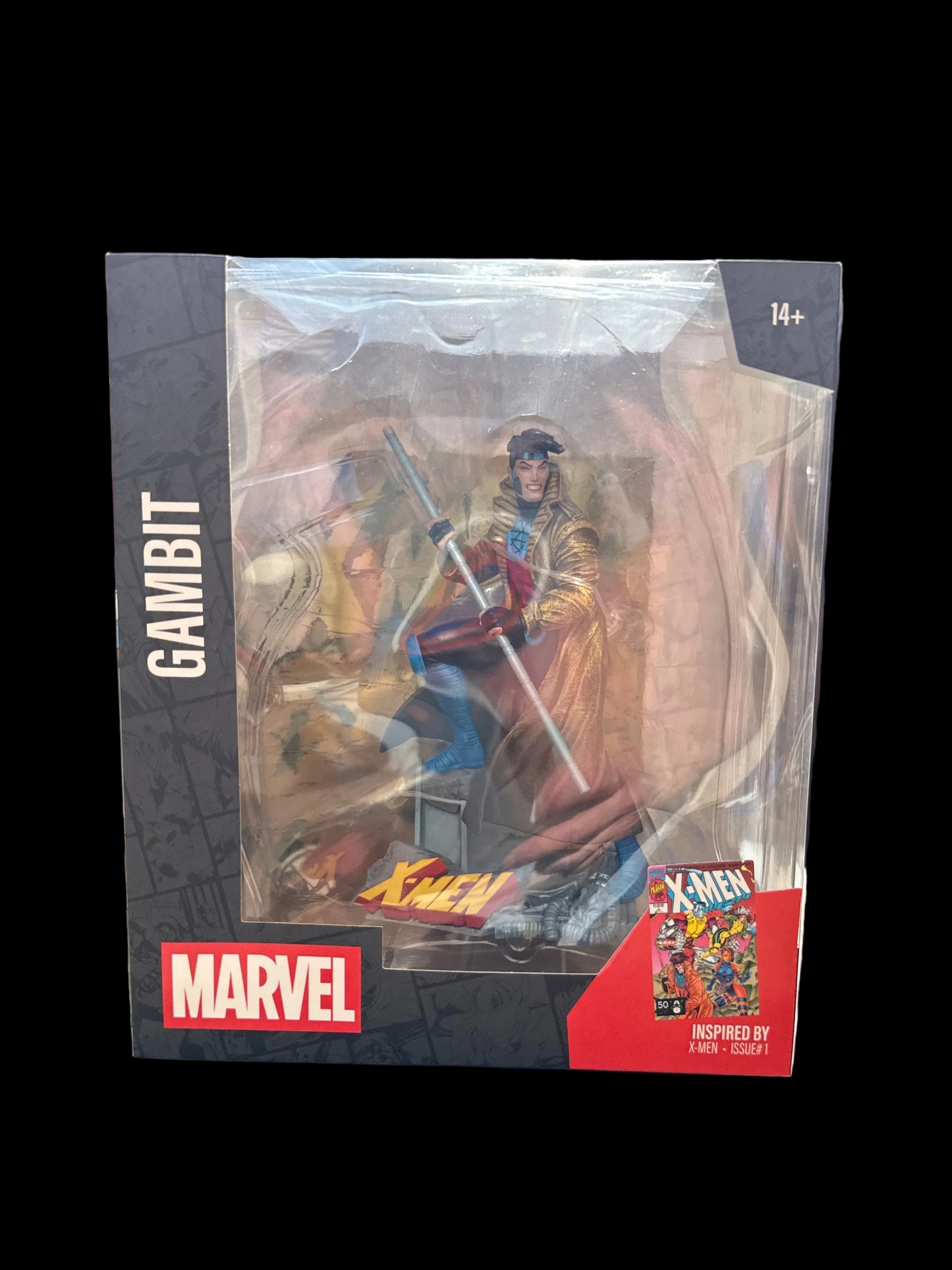 MCFARLANE GOLD LABEL MARVEL COMICS 1:10 STATUE GAMBIT INSPIRED BY X-MEN #1 SHIPS FROM USA