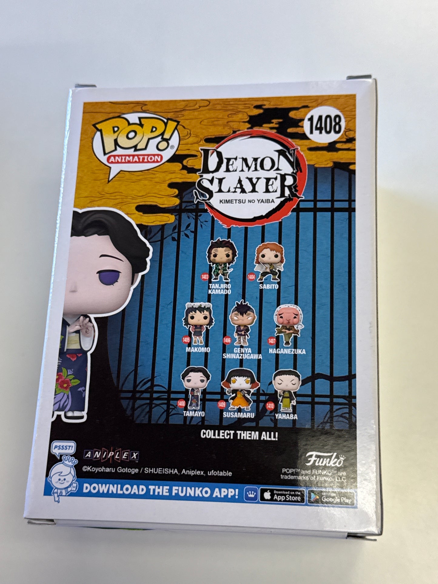 FUNKO POP ANIMATION DEMON SLAYER TAMAYO 1408 GOOD CONDITION IN BOX