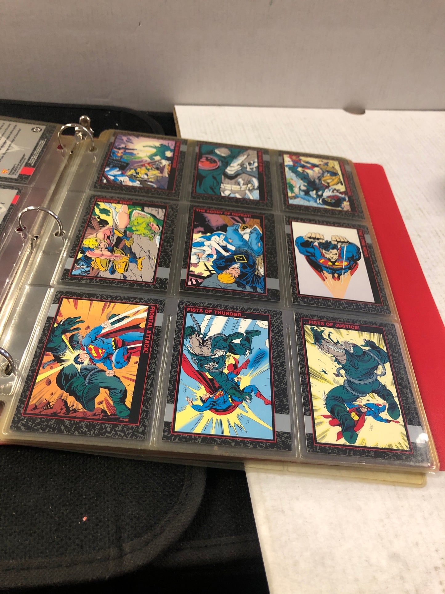 DC DEATH OF SUPERMAN TRADING CARD SET 1-90