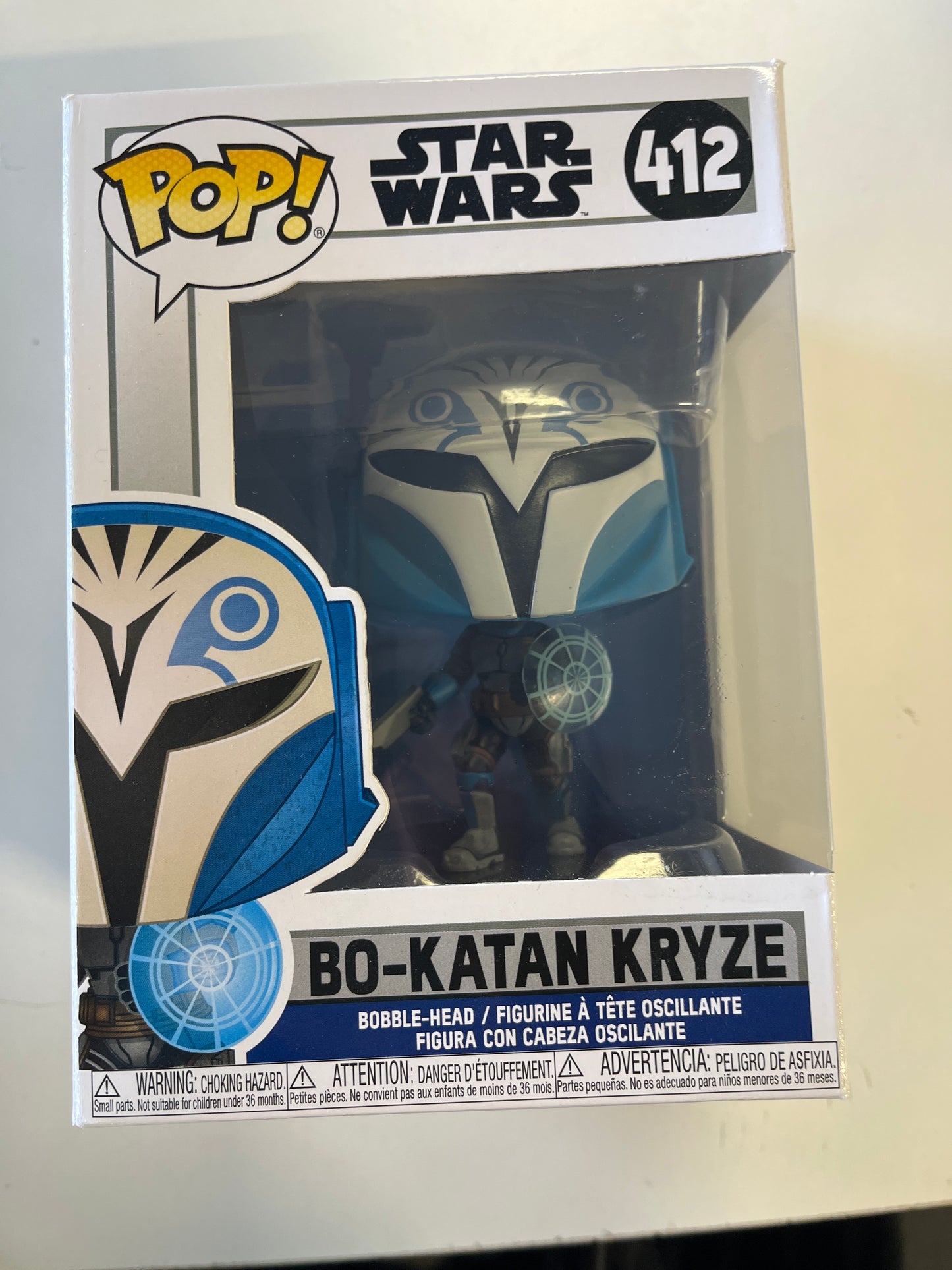 FUNKO POPS STAR WARS #412 BO-KATAN KRYZE BOBBLEHEAD FIGURE