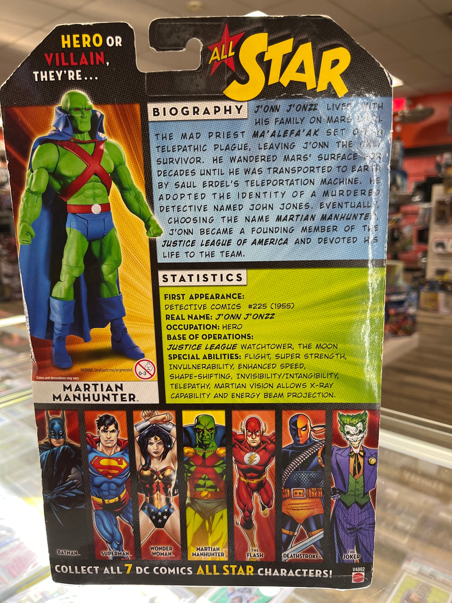DC UNIVERSE MARTIAN MANHUNTER ACTION FIGURE