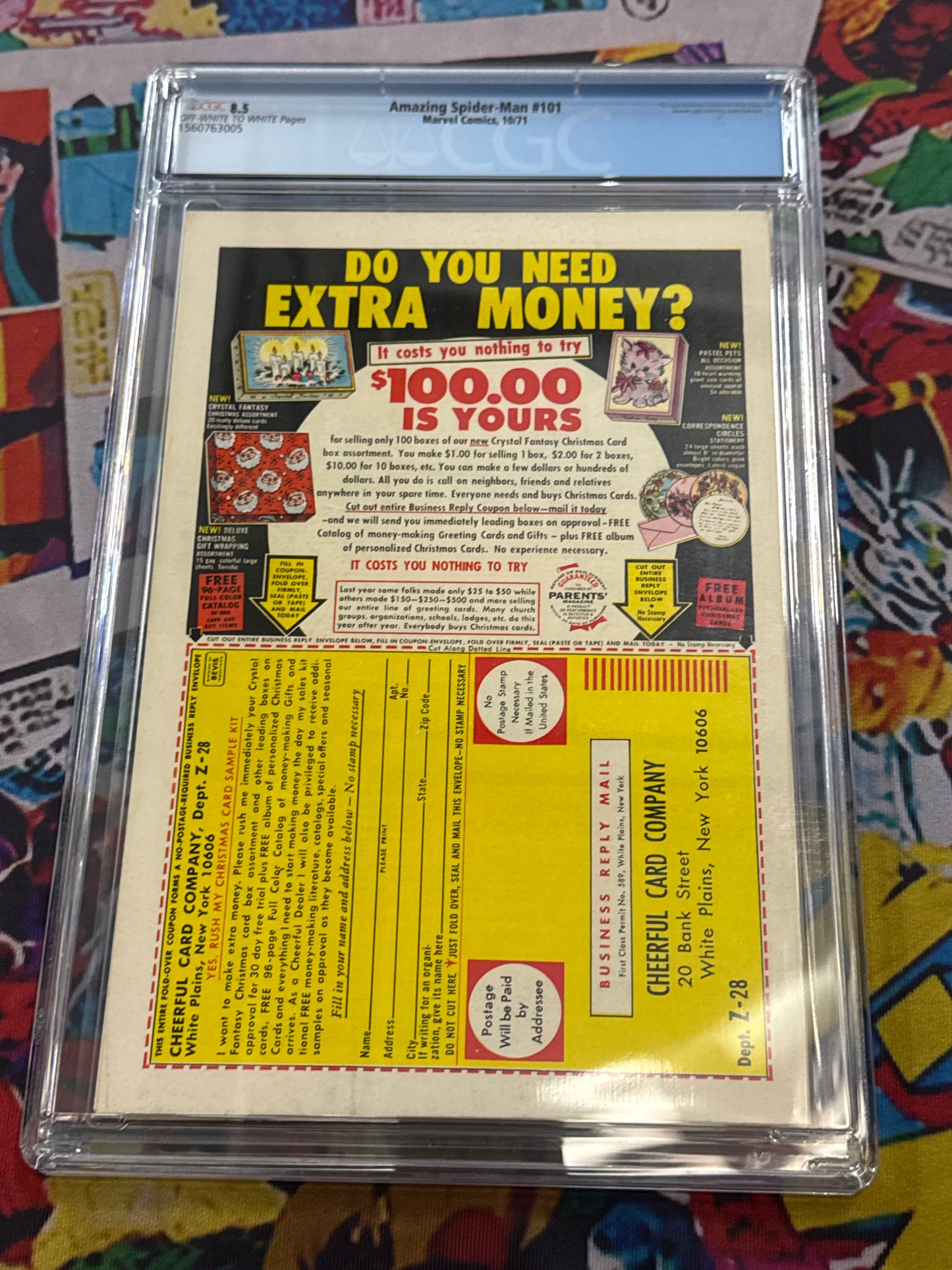 MARVEL COMICS AMAZING SPIDER-MAN #101 CGC 8.5 1st Appearance of Morbius